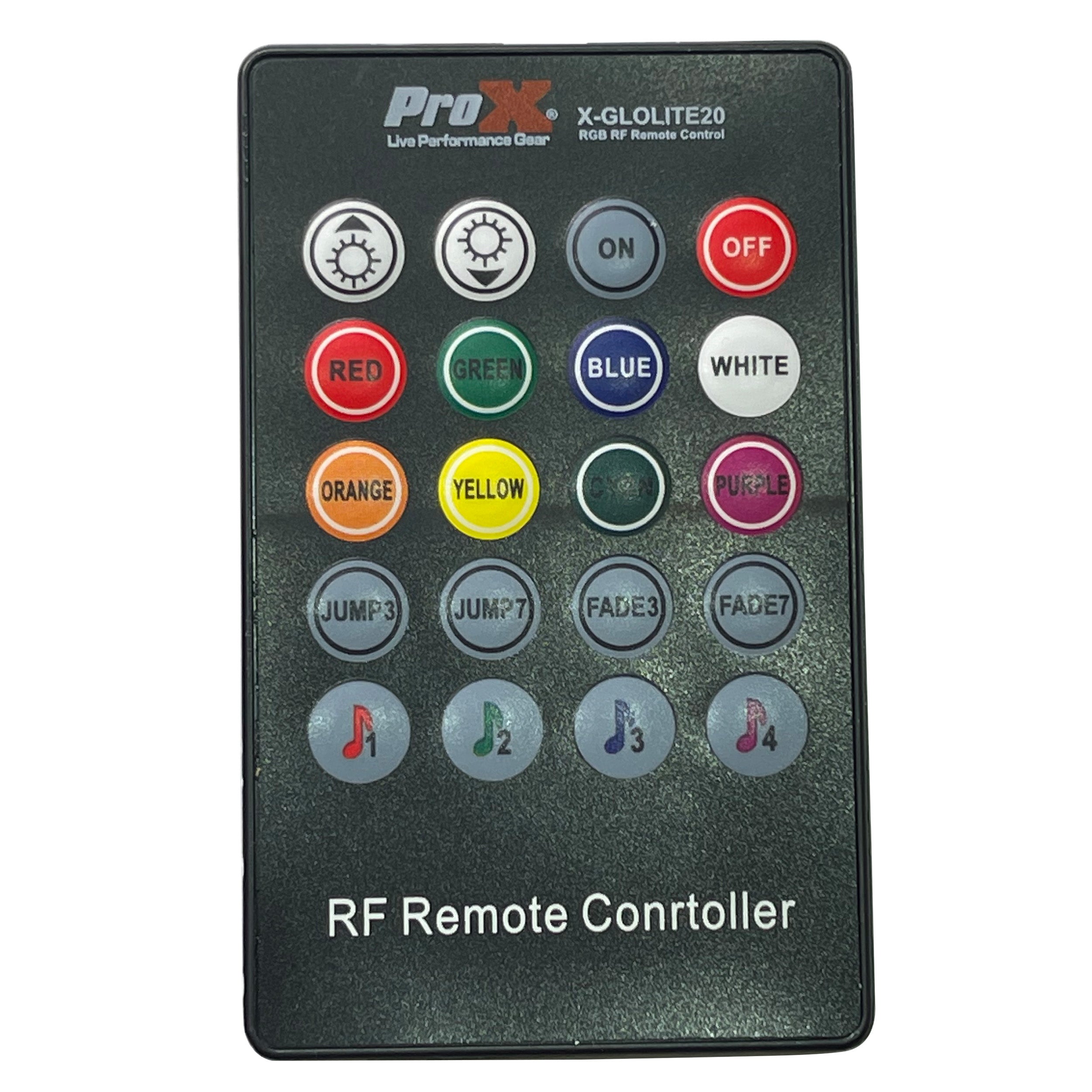 ProX GLOLITE 20" RGB LED Accent Lighting Fixture Aluminum Body RF Remote Controlled USB Powered