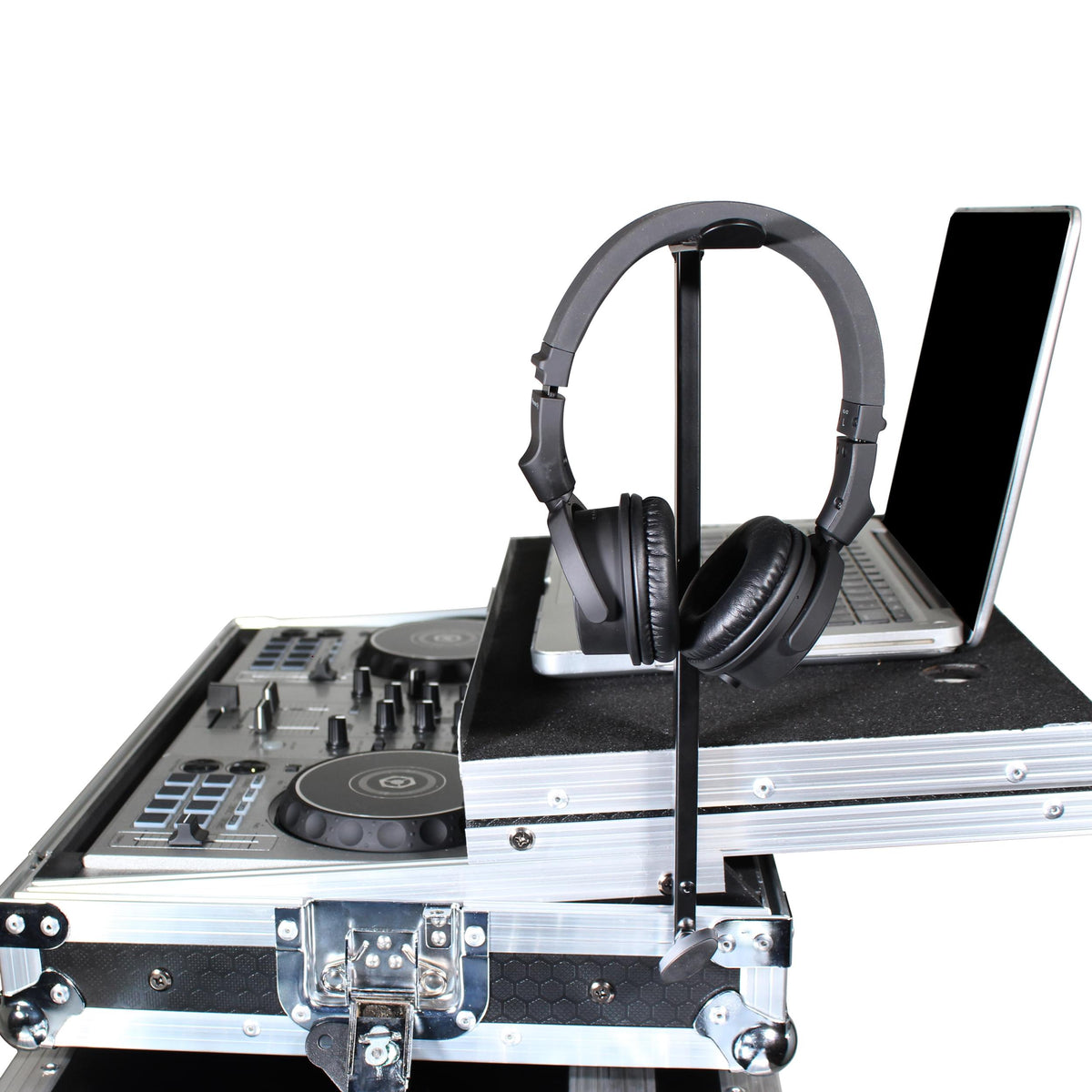 ProX Headphone Pole Stand For Cases 12" Shaft with Rotating Hook.