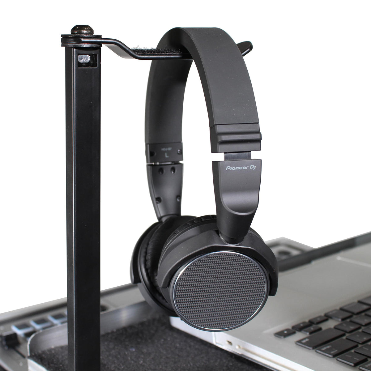ProX Headphone Pole Stand For Cases 12" Shaft with Rotating Hook.