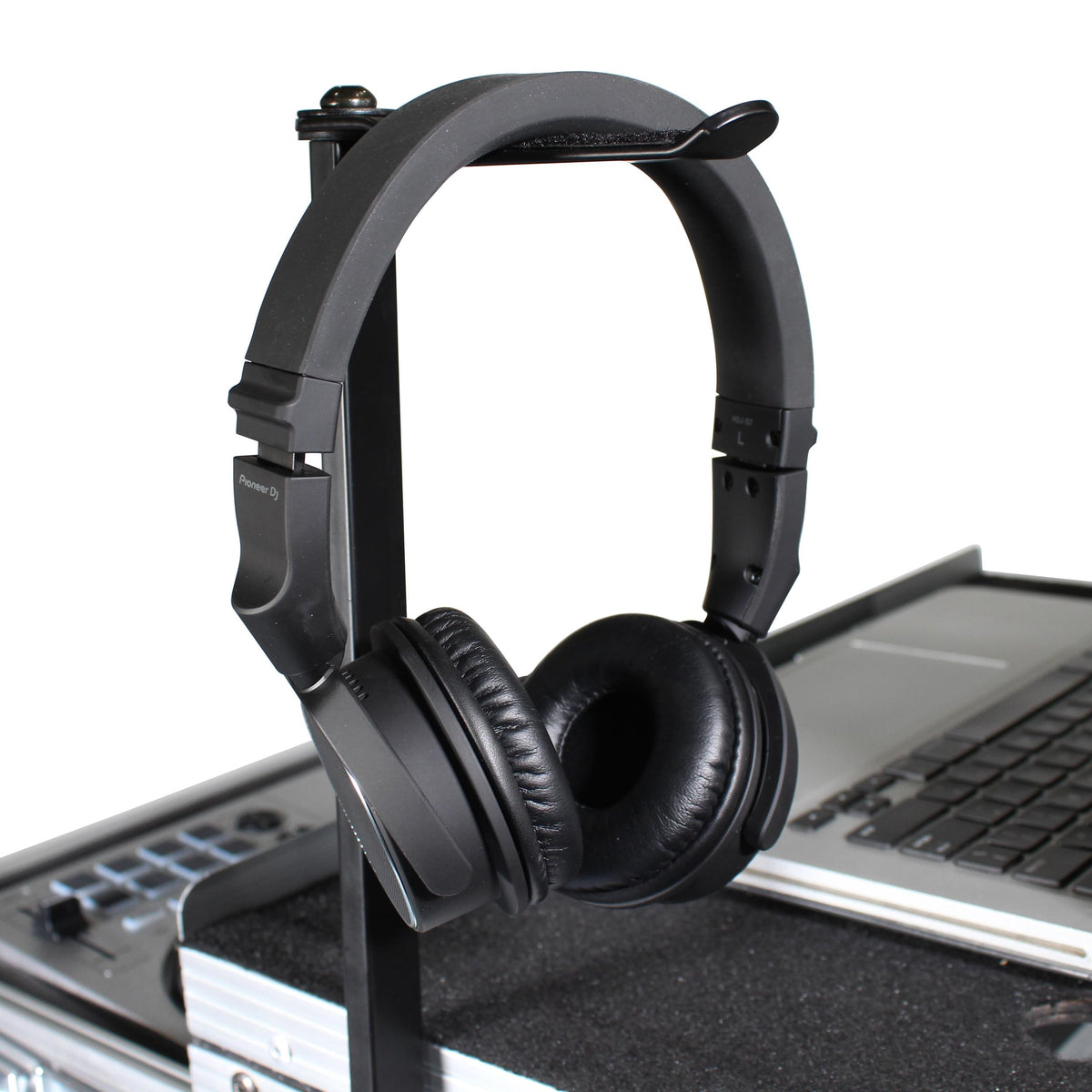 ProX Headphone Pole Stand For Cases 12" Shaft with Rotating Hook.