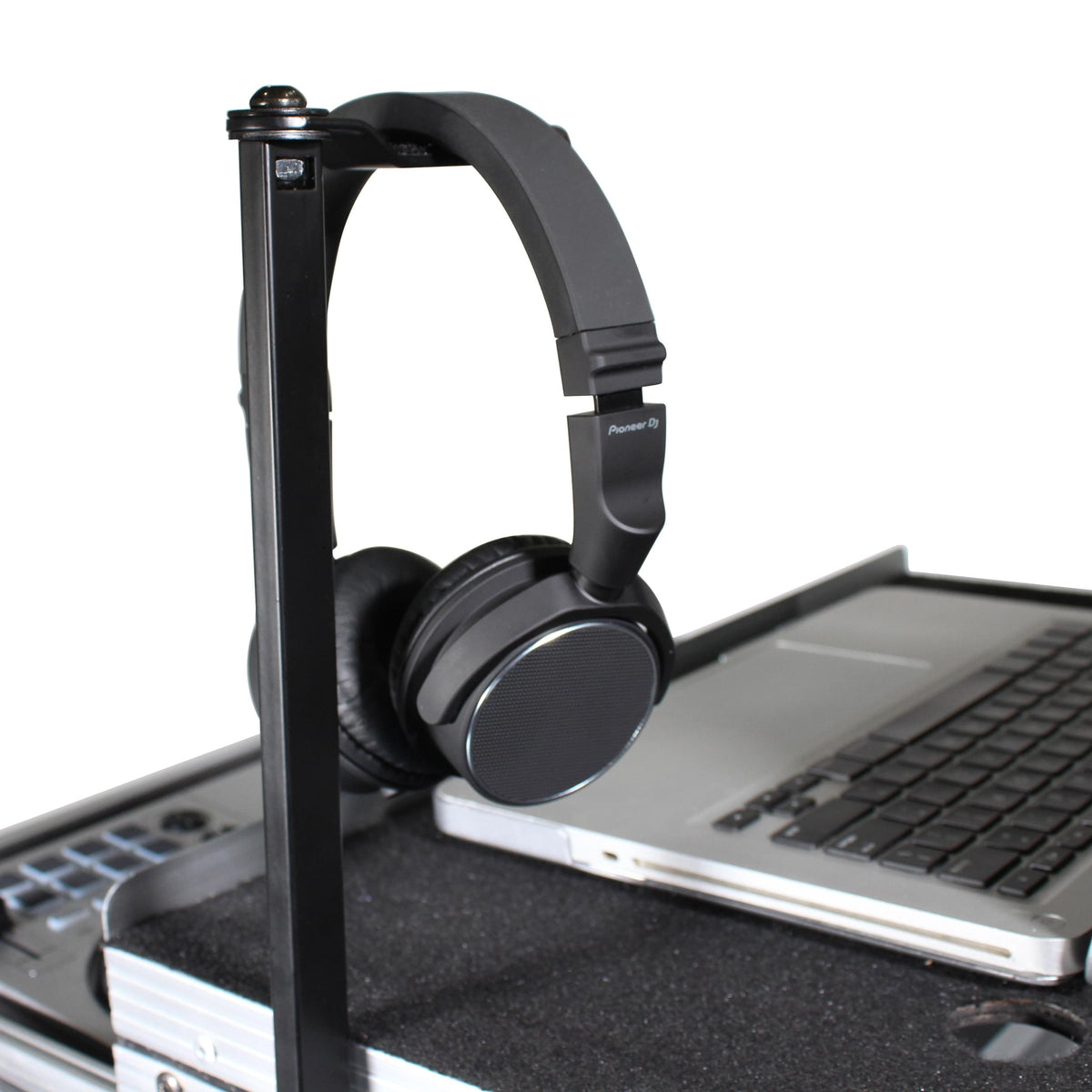 ProX Headphone Pole Stand For Cases 12" Shaft with Rotating Hook.
