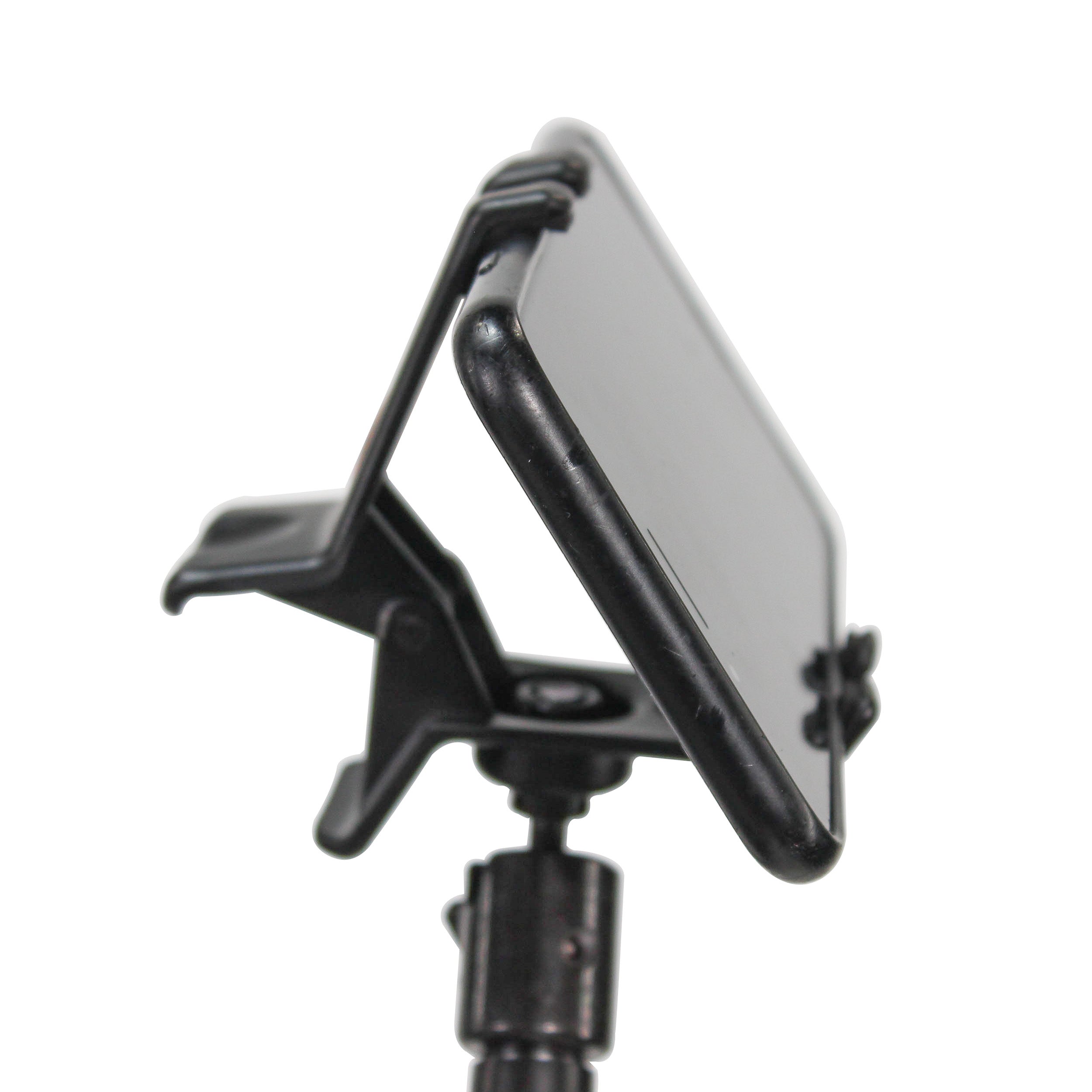 ProX Mobi Buddy Hands Free Tablet Mobile Device Clip Kit DJ Cellphone holder Selfie Stick Table Stand Tripod Clamp and Case