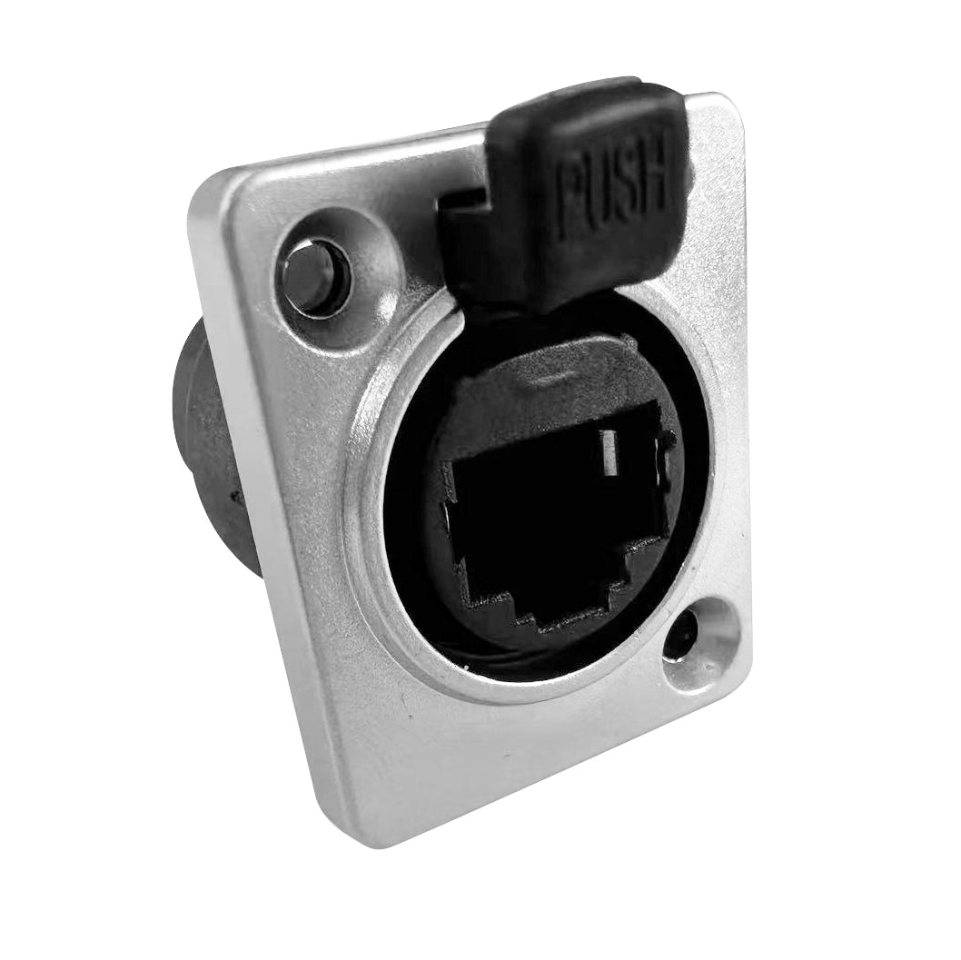 ProX Single Ethernet Feed Through D-Series Panel Mount Jack Pass Through CAT6