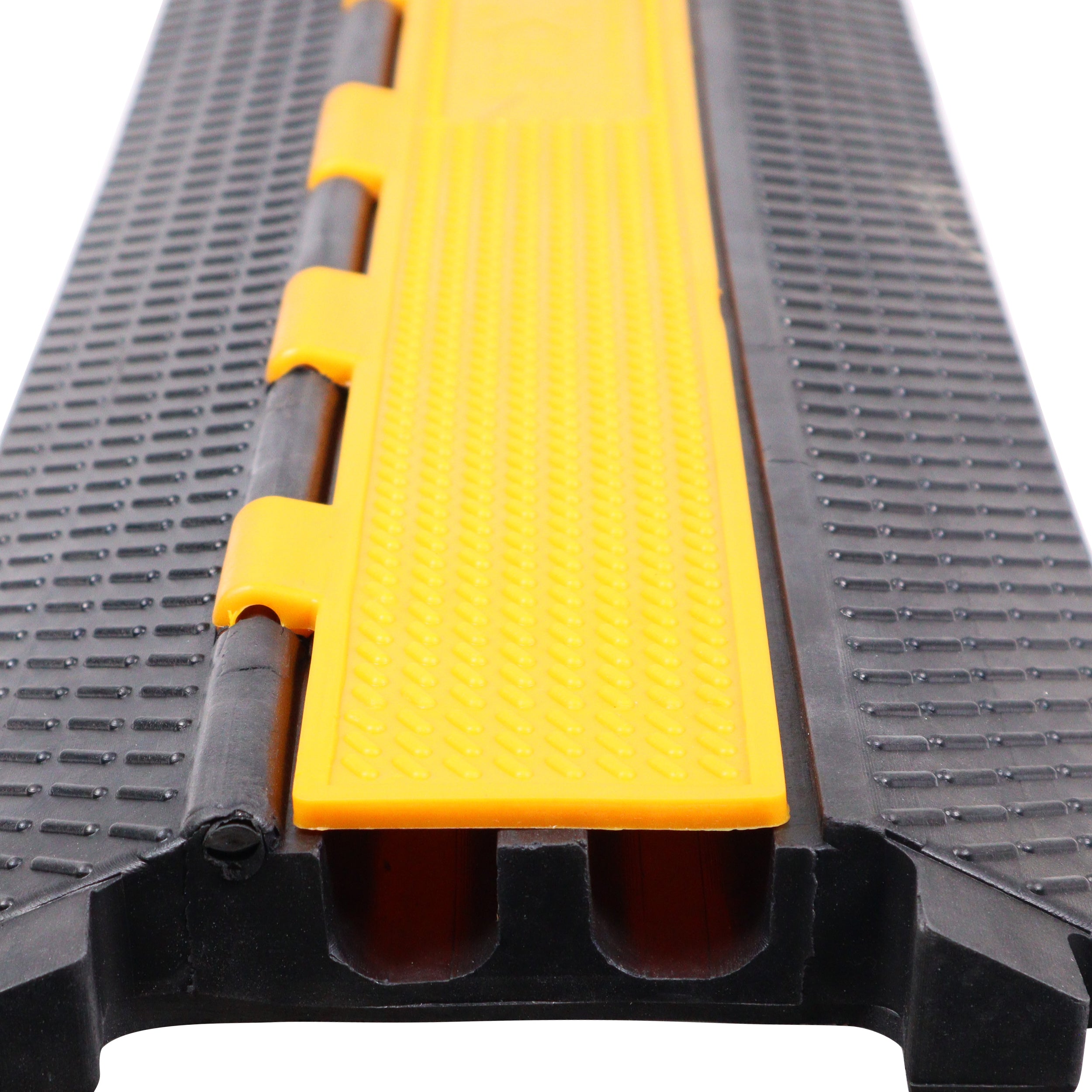 ProX 2-Channel Rubber Cable Protector Ramp Speed Bump Cover Indoor Outdoor – Supports up to 60 Tons