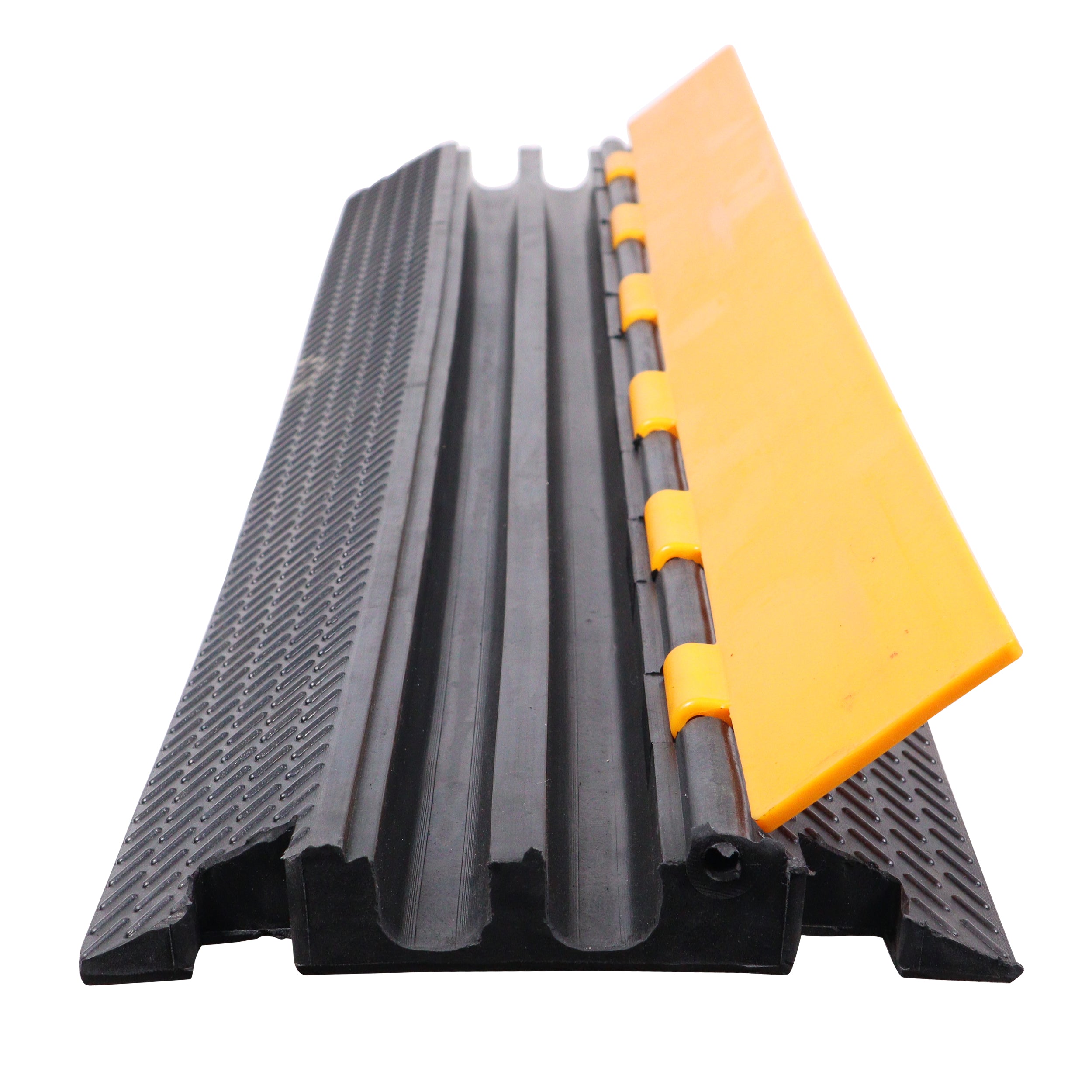ProX 2-Channel Rubber Cable Protector Ramp Speed Bump Cover Indoor Outdoor – Supports up to 60 Tons