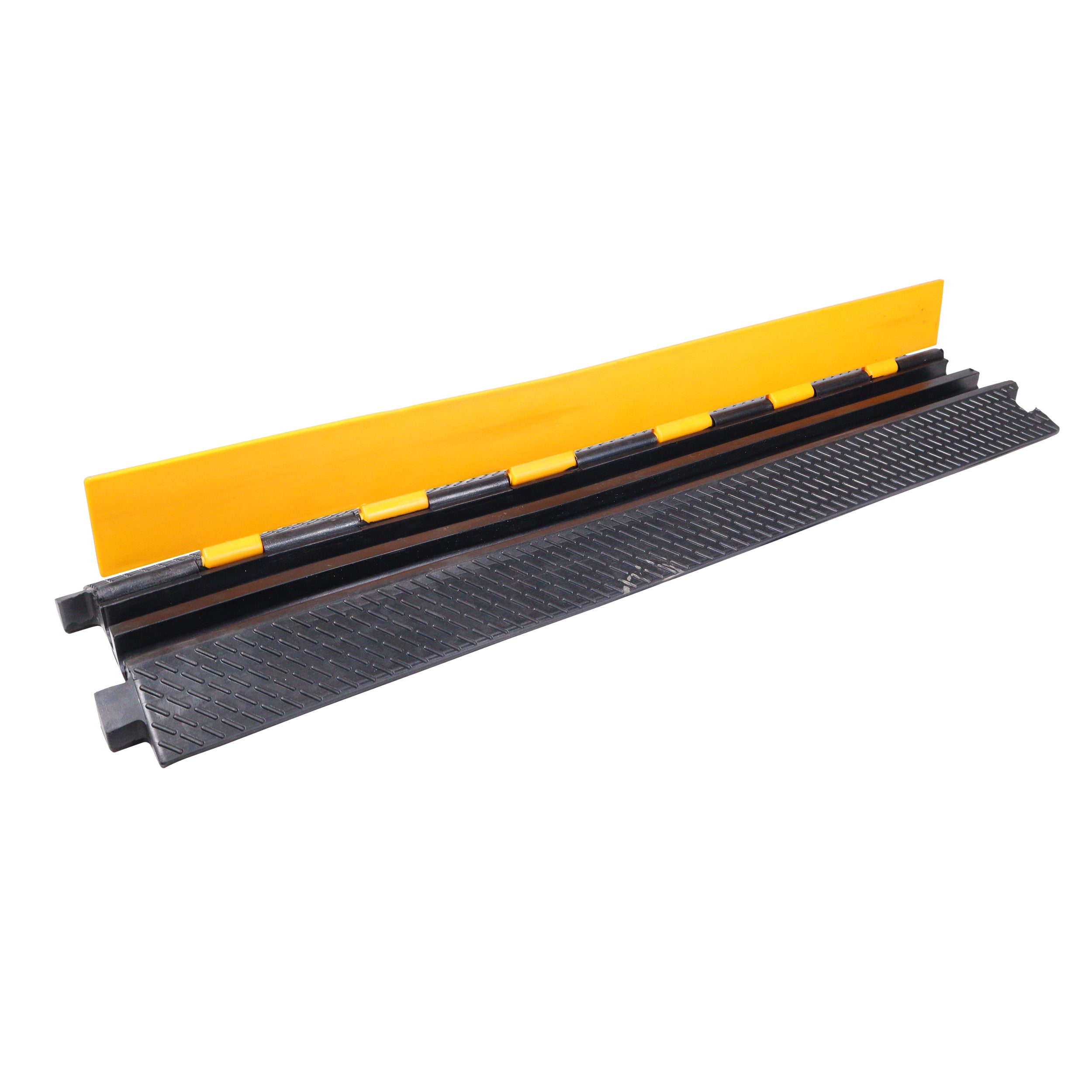 ProX 2-Channel Rubber Cable Protector Ramp Speed Bump Cover Indoor Outdoor – Supports up to 60 Tons