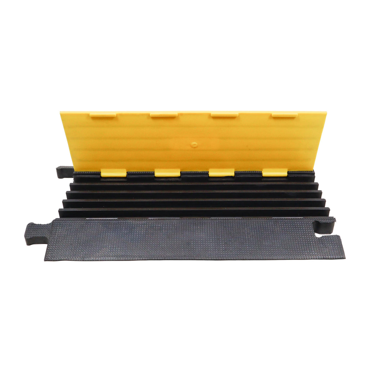 ProX 5-Channel Rubber Cable Protector Ramp Speed Bump Cover Indoor Outdoor – Supports up to 60 Tons.