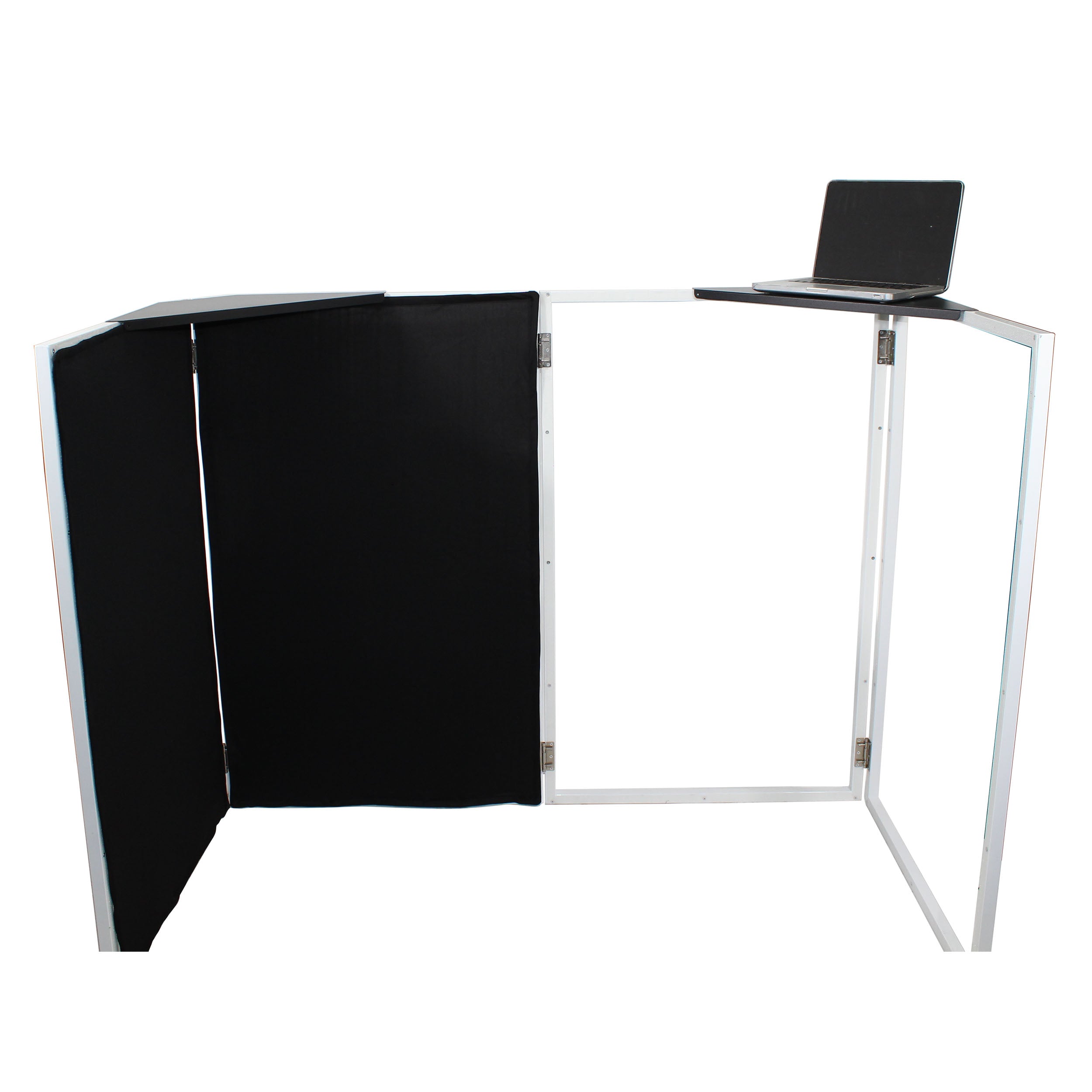 ProX Universal Set of Corner Shelves for DJ Facades Black Finish