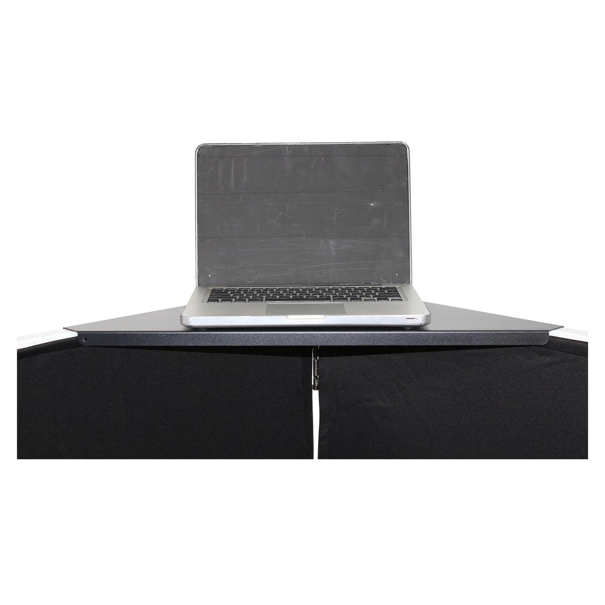 ProX Universal Set of Corner Shelves for DJ Facades Black Finish.