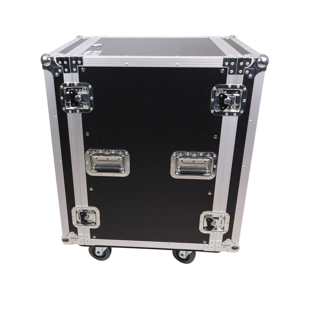 ProX 14U Vertical Amp Rack Mount Flight Case with Caster Wheels.