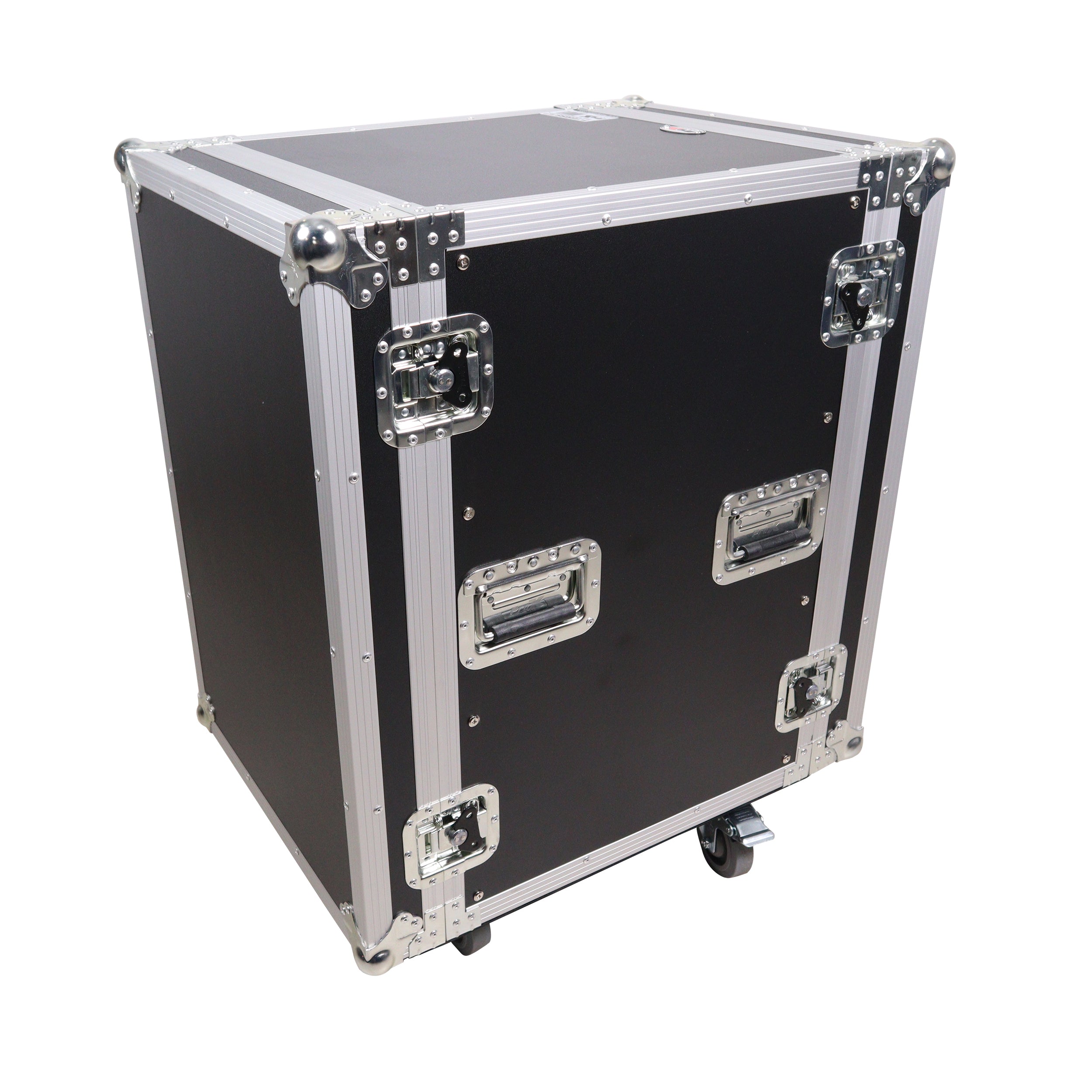 ProX 14U Vertical Amp Rack Mount Flight Case with Caster Wheels