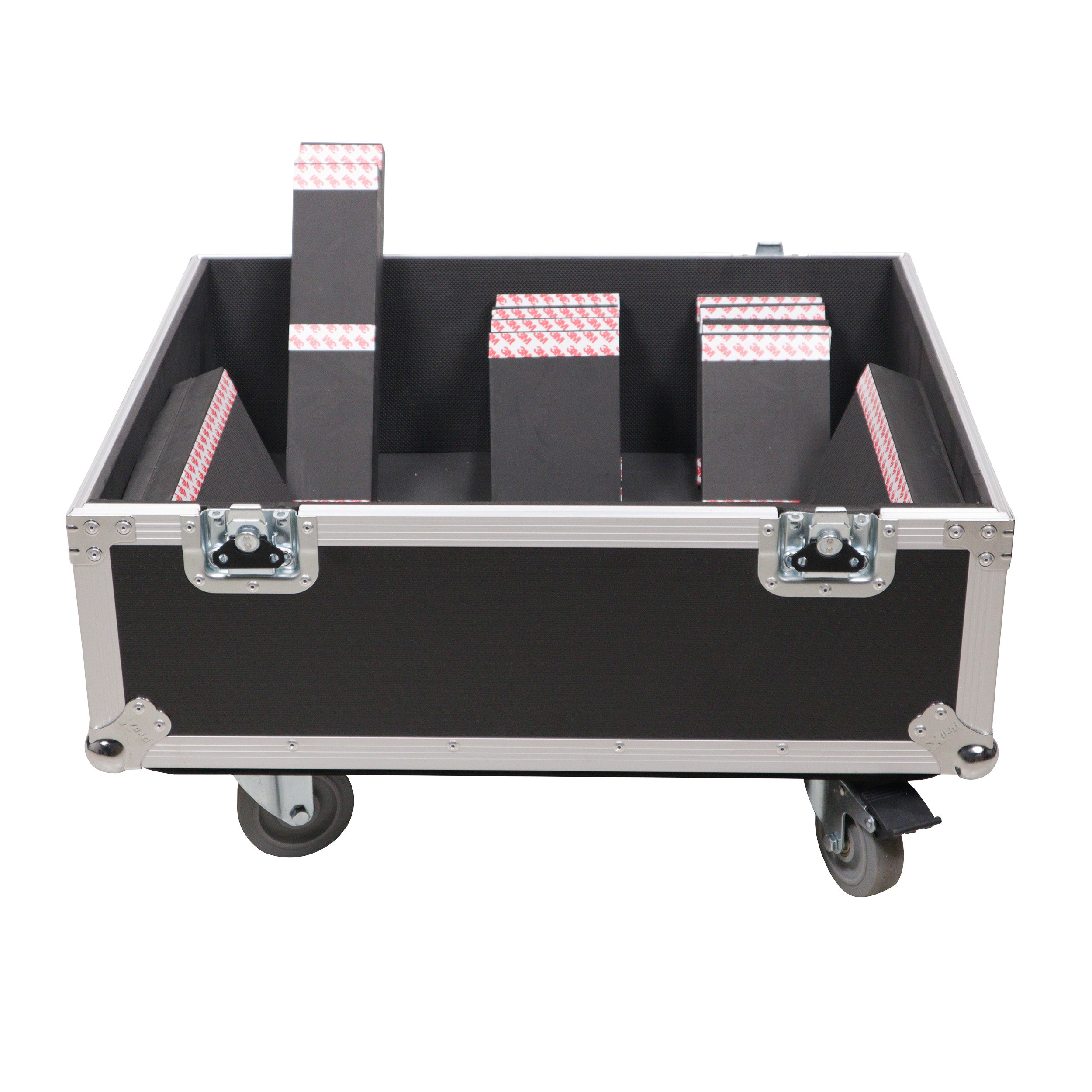 ProX Universal ATA Speaker Flight Case for 2xQSC KLA12 LA112 FBT HORIZON VHA 112SA, Mackie DRM12A and similar sizes 30x26x22 in