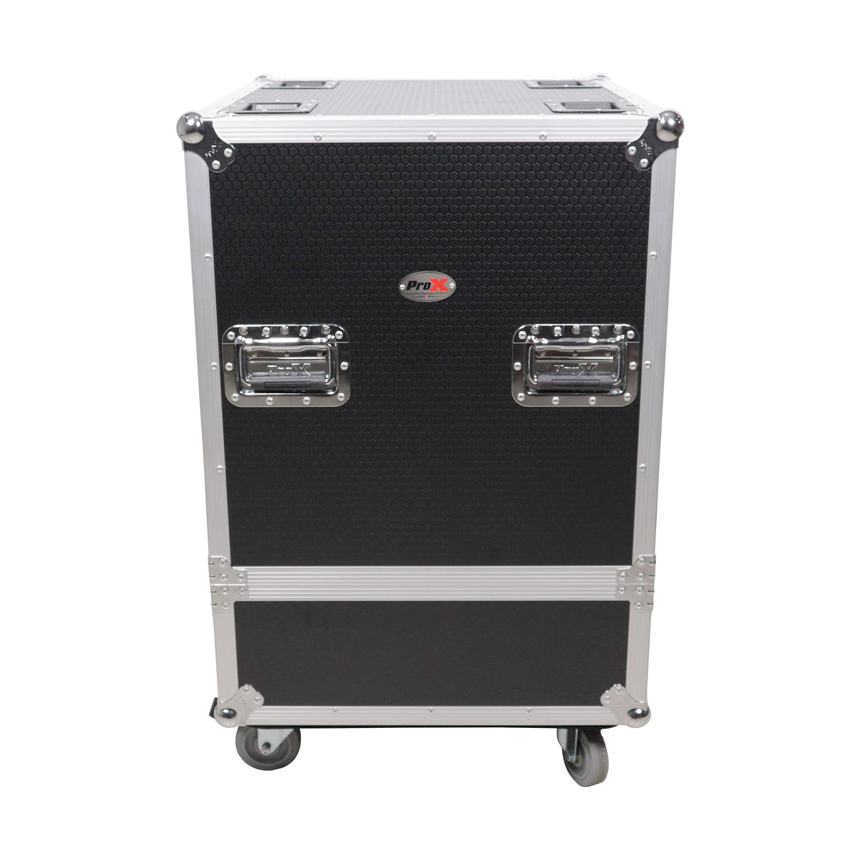 ProX Universal ATA Speaker Flight Case for 2xQSC KLA12 LA112 FBT HORIZON VHA 112SA, Mackie DRM12A and similar sizes 30x26x22 in.