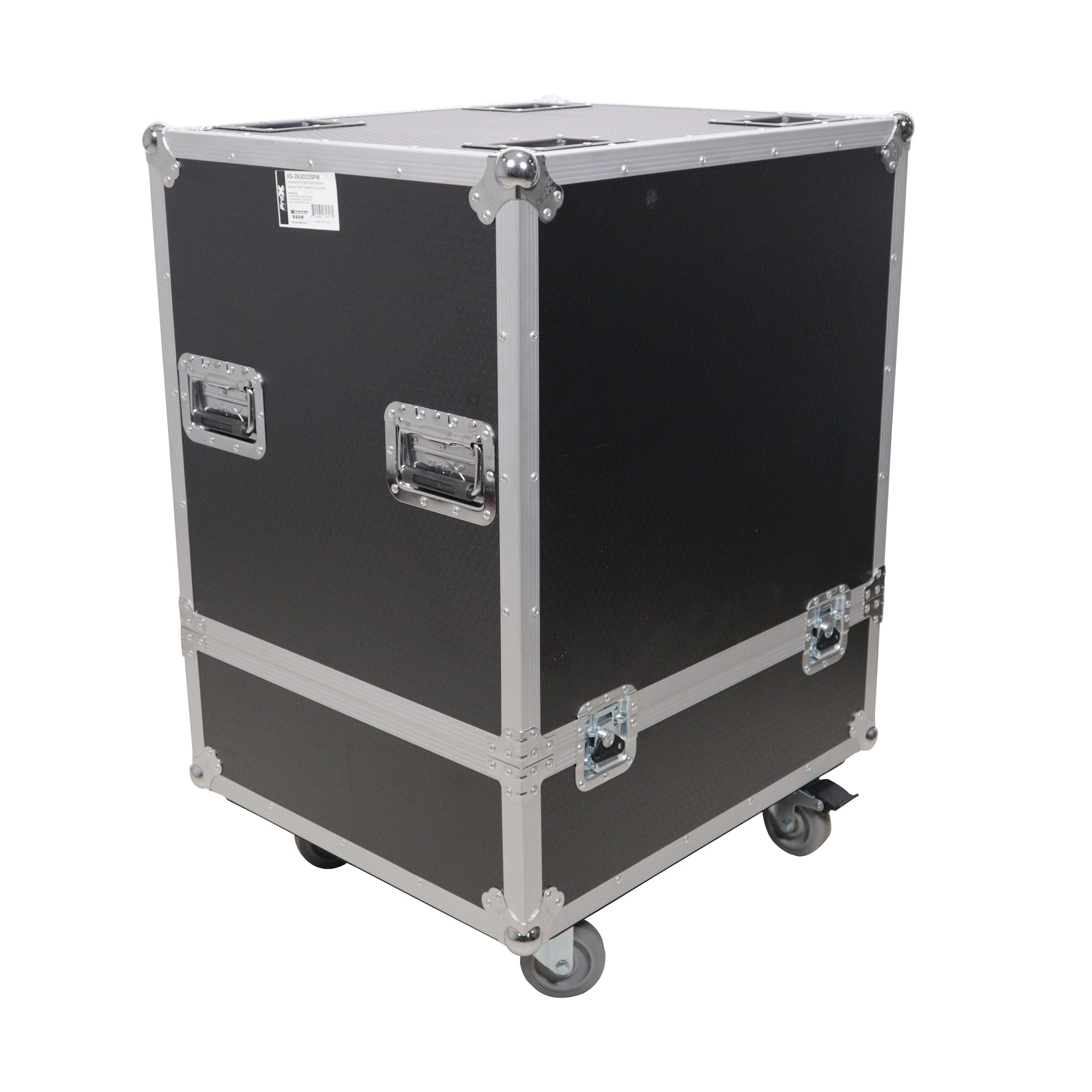 ProX Universal ATA Speaker Flight Case for 2xQSC KLA12 LA112 FBT HORIZON VHA 112SA, Mackie DRM12A and similar sizes 30x26x22 in