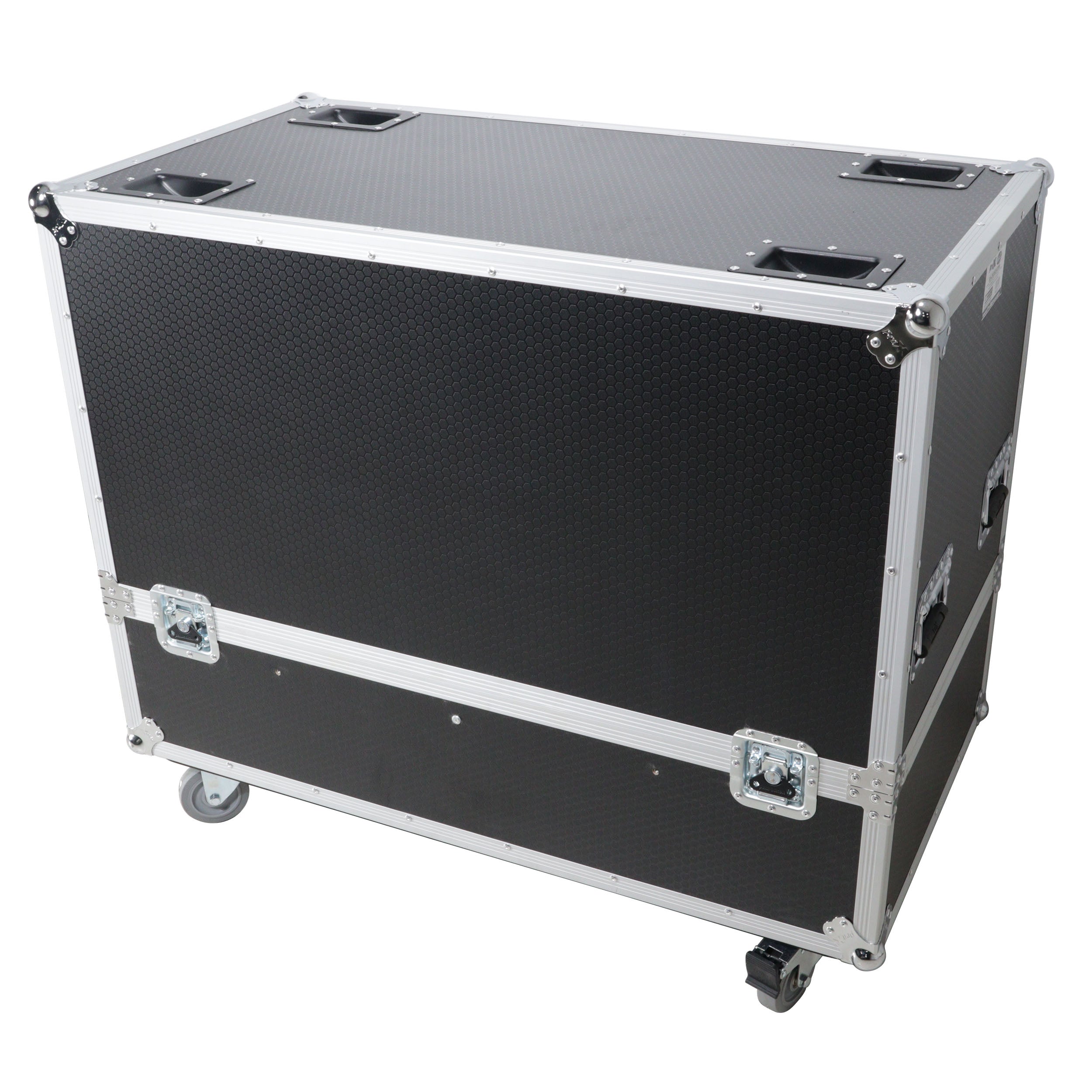 ProX Universal Dual Speaker Flight Case Fits (2) QSC KLA12 LA112 EV ETX12P - 25x17x15 in.