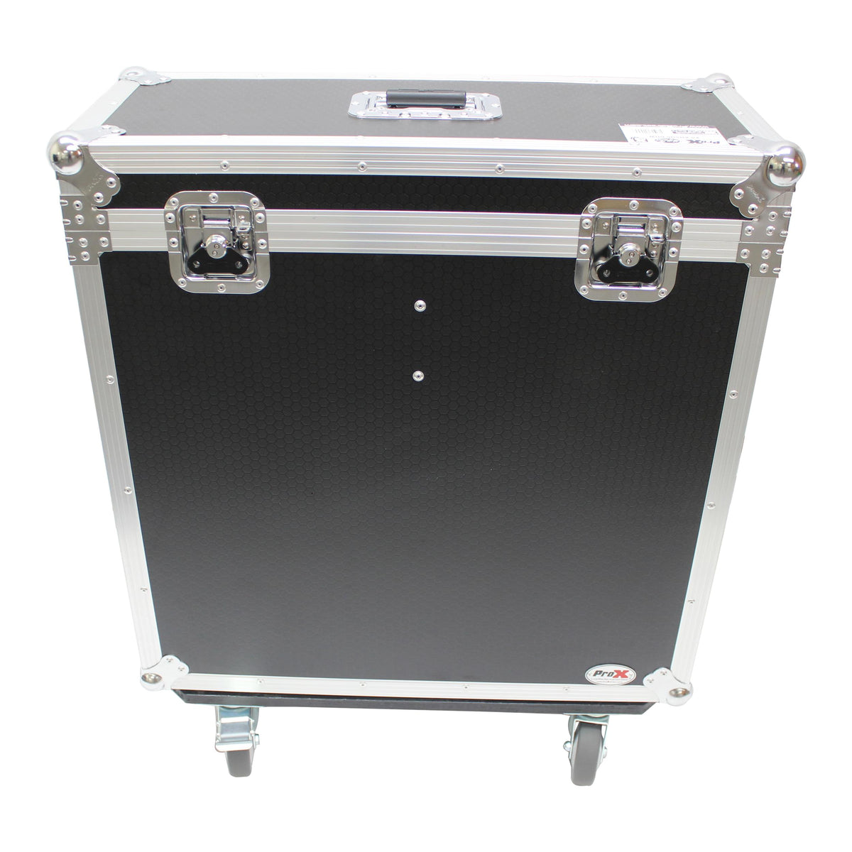 ProX ATA Digital Audio Mixer Flight Case for Allen & Heath SQ6 Console with Doghouse compartment and Caster wheels.