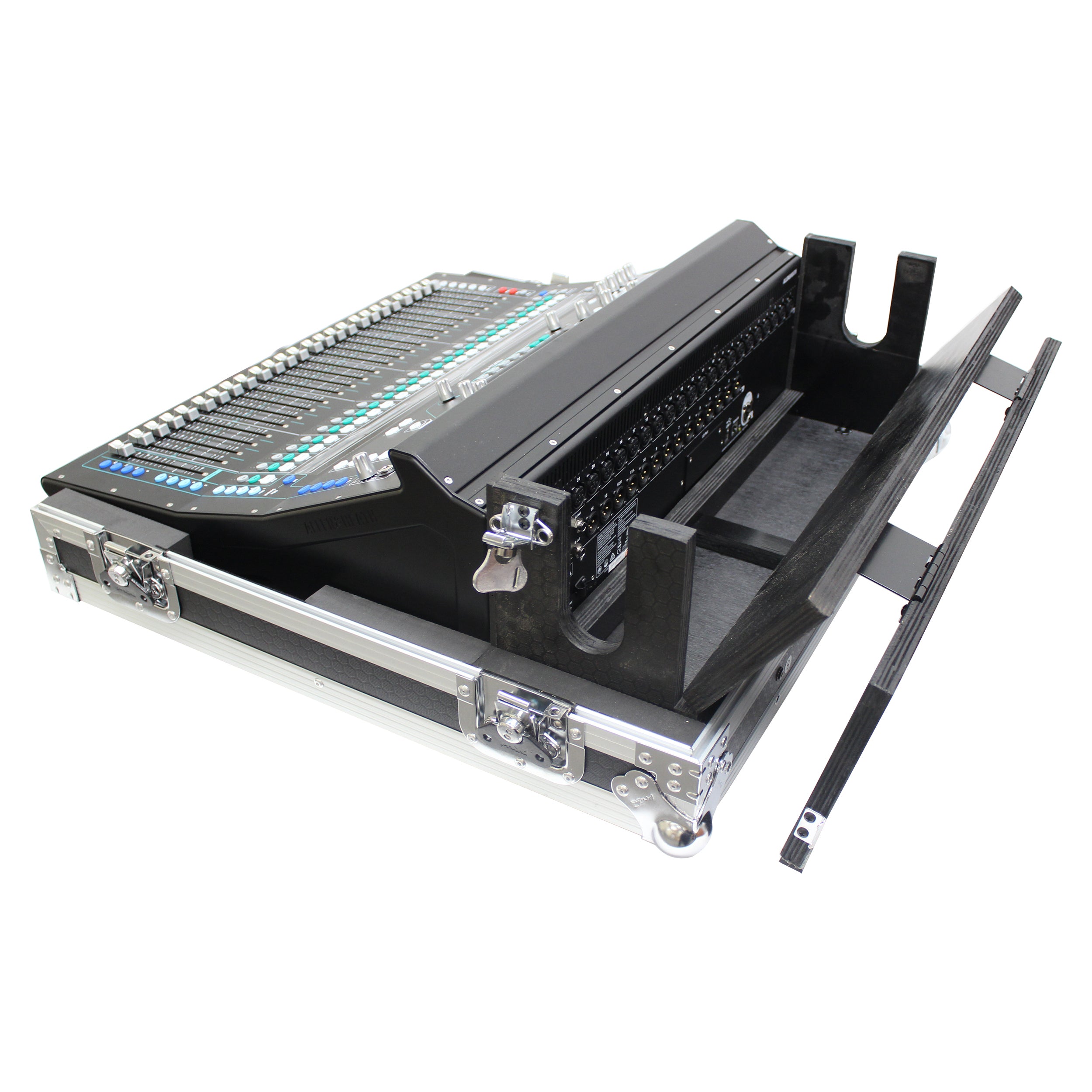 ProX ATA Digital Audio Mixer Flight Case for Allen & Heath SQ7 Console with Doghouse compartment and Caster wheels