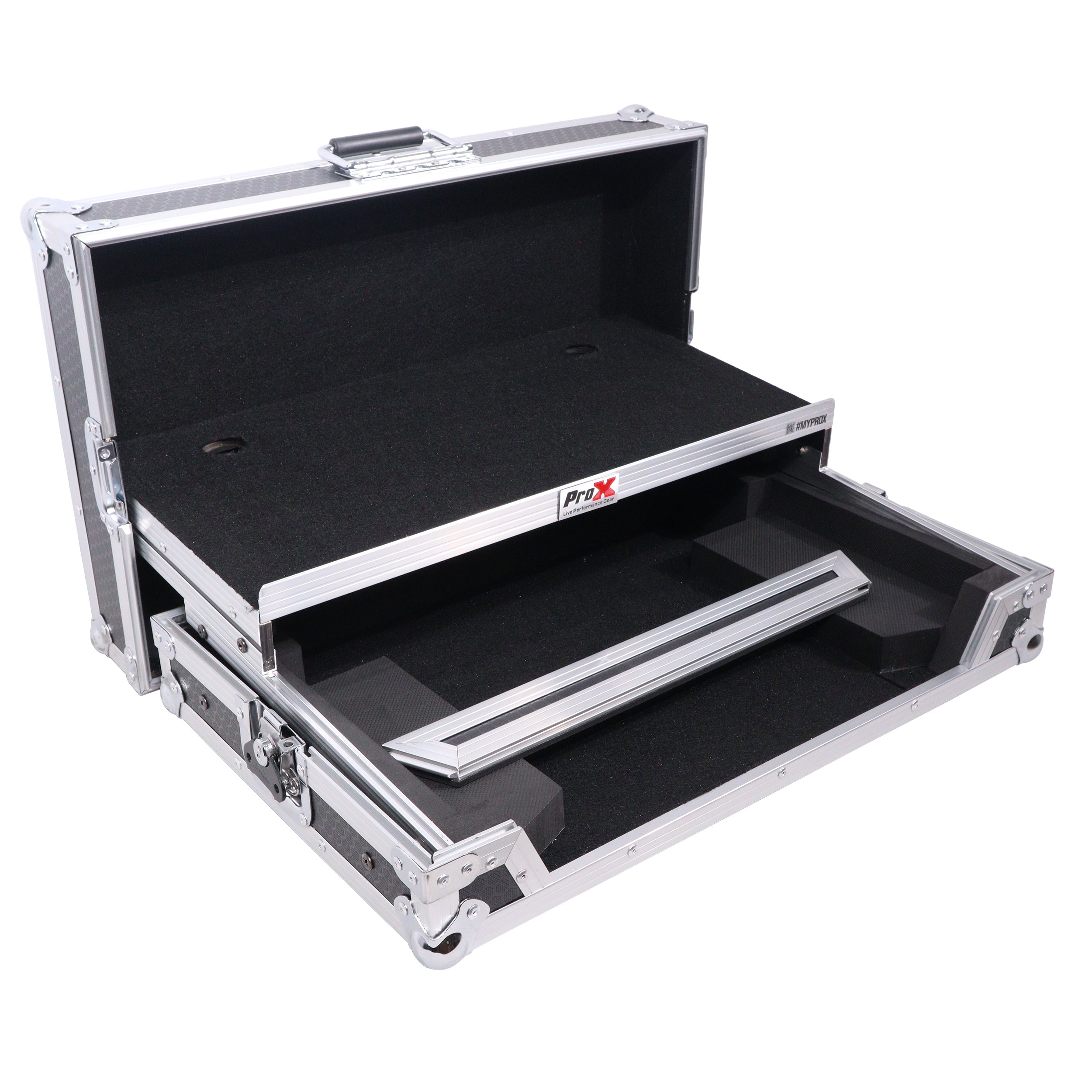 ProX ATA Flight Road Case For Pioneer DDJ-FLX4 DDJ-400 DDJ-SB3 DJ Controller with Laptop Shelf