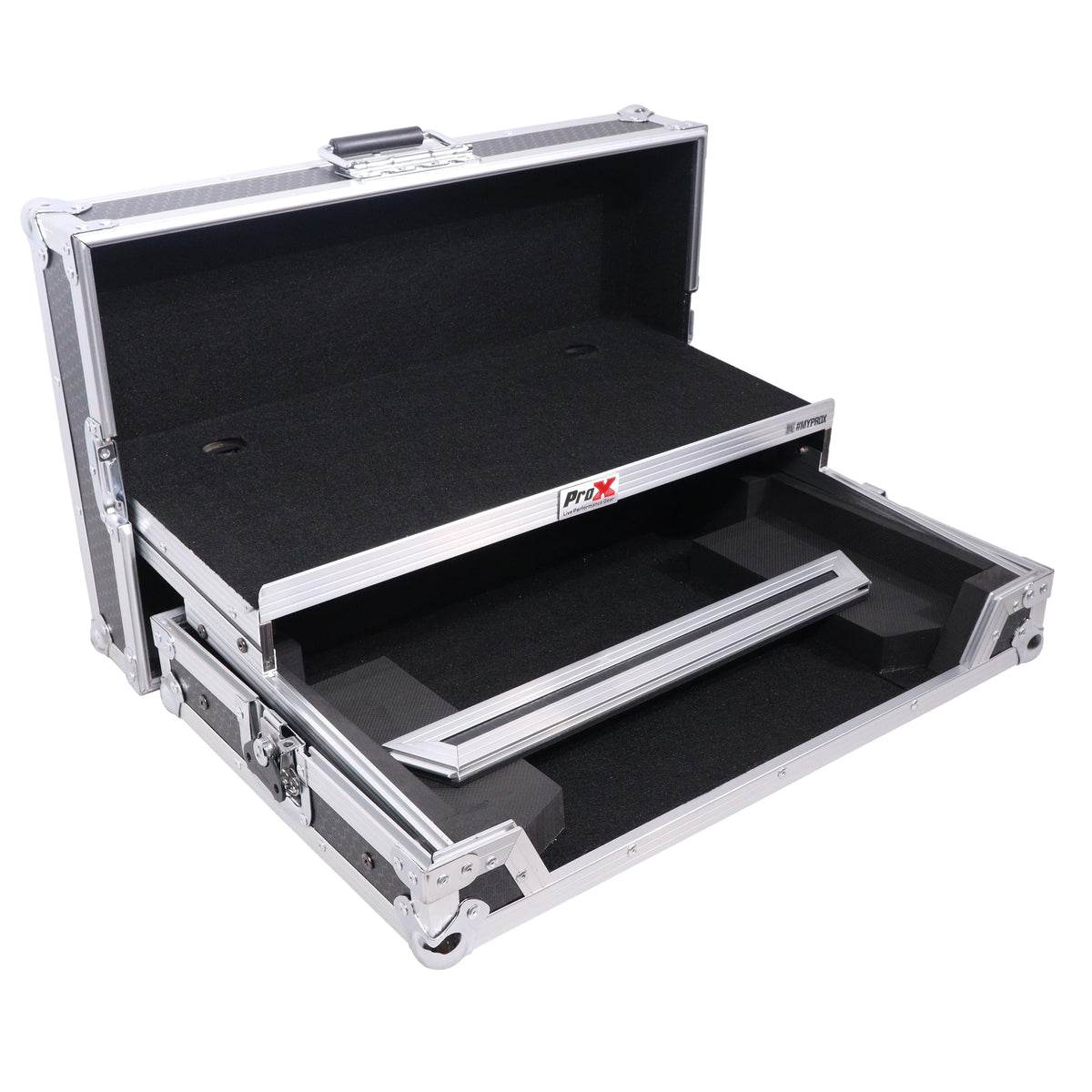 ProX ATA Flight Road Case For Pioneer DDJ-FLX4 DDJ-400 DDJ-SB3 DJ Controller with Laptop Shelf