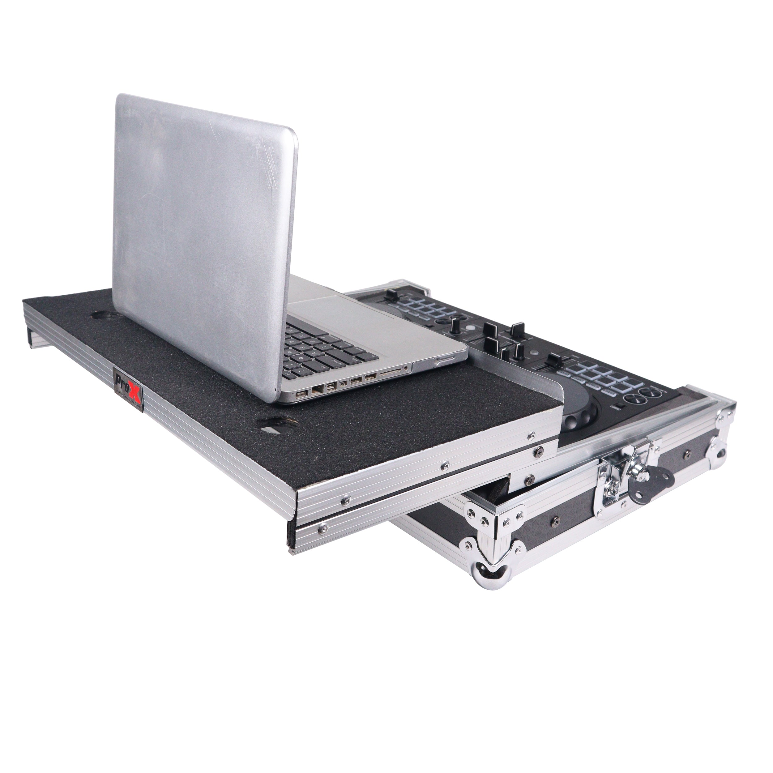 ProX ATA Flight Road Case For Pioneer DDJ-FLX4 DDJ-400 DDJ-SB3 DJ Controller with Laptop Shelf