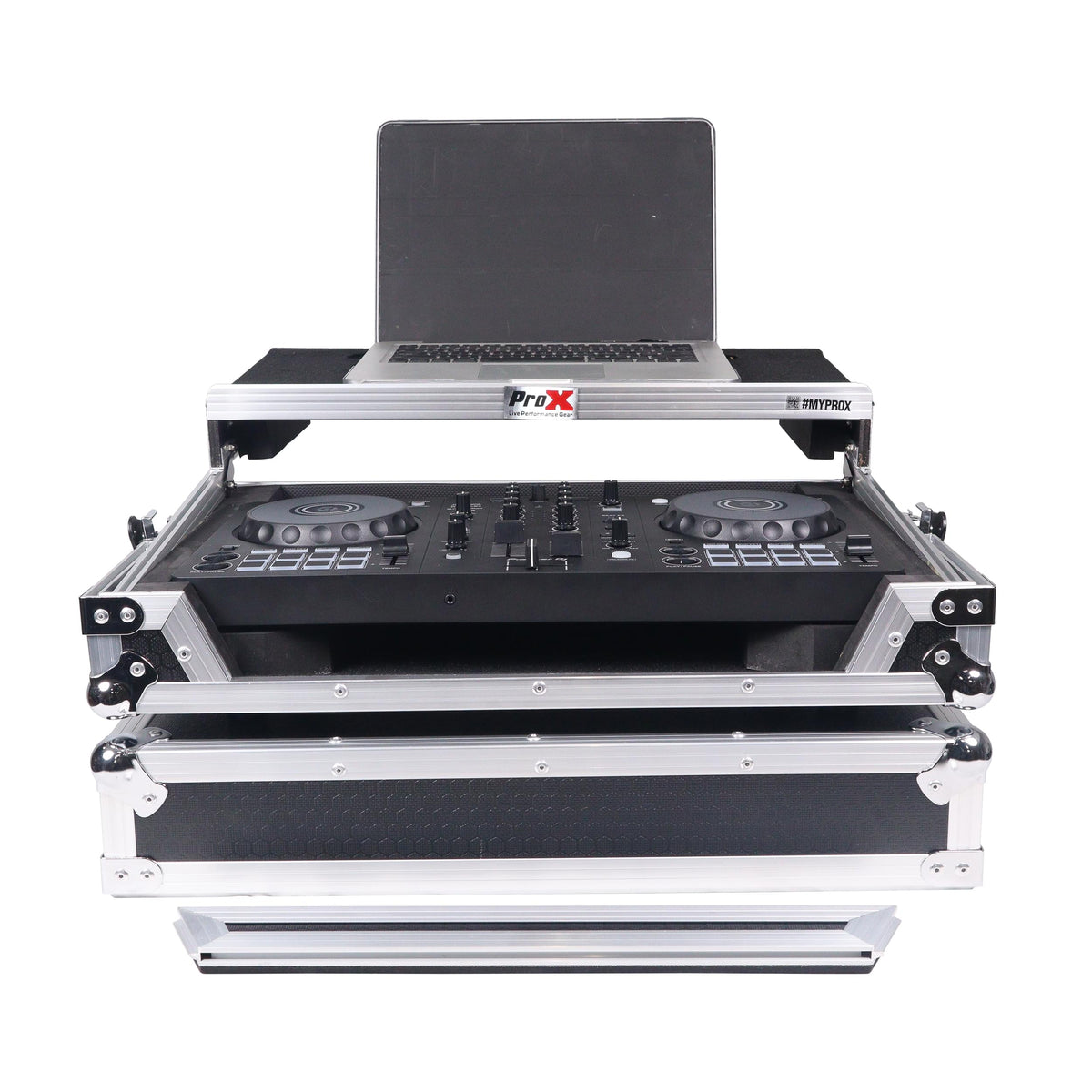 ProX ATA Flight Road Case For Pioneer DDJ-FLX4 DDJ-400 DDJ-SB3 DJ Controller with Laptop Shelf.