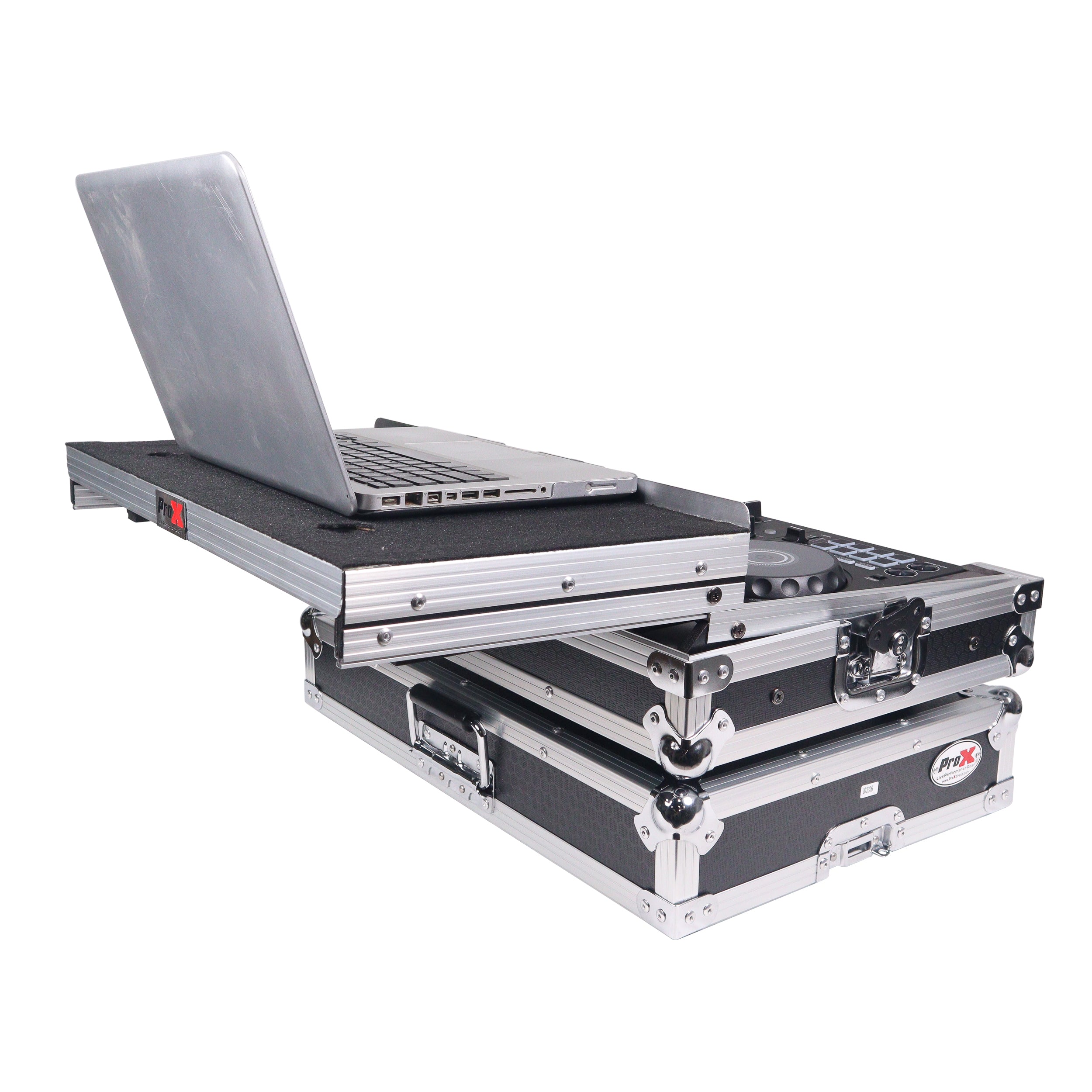 ProX ATA Flight Road Case For Pioneer DDJ-FLX4 DDJ-400 DDJ-SB3 DJ Controller with Laptop Shelf