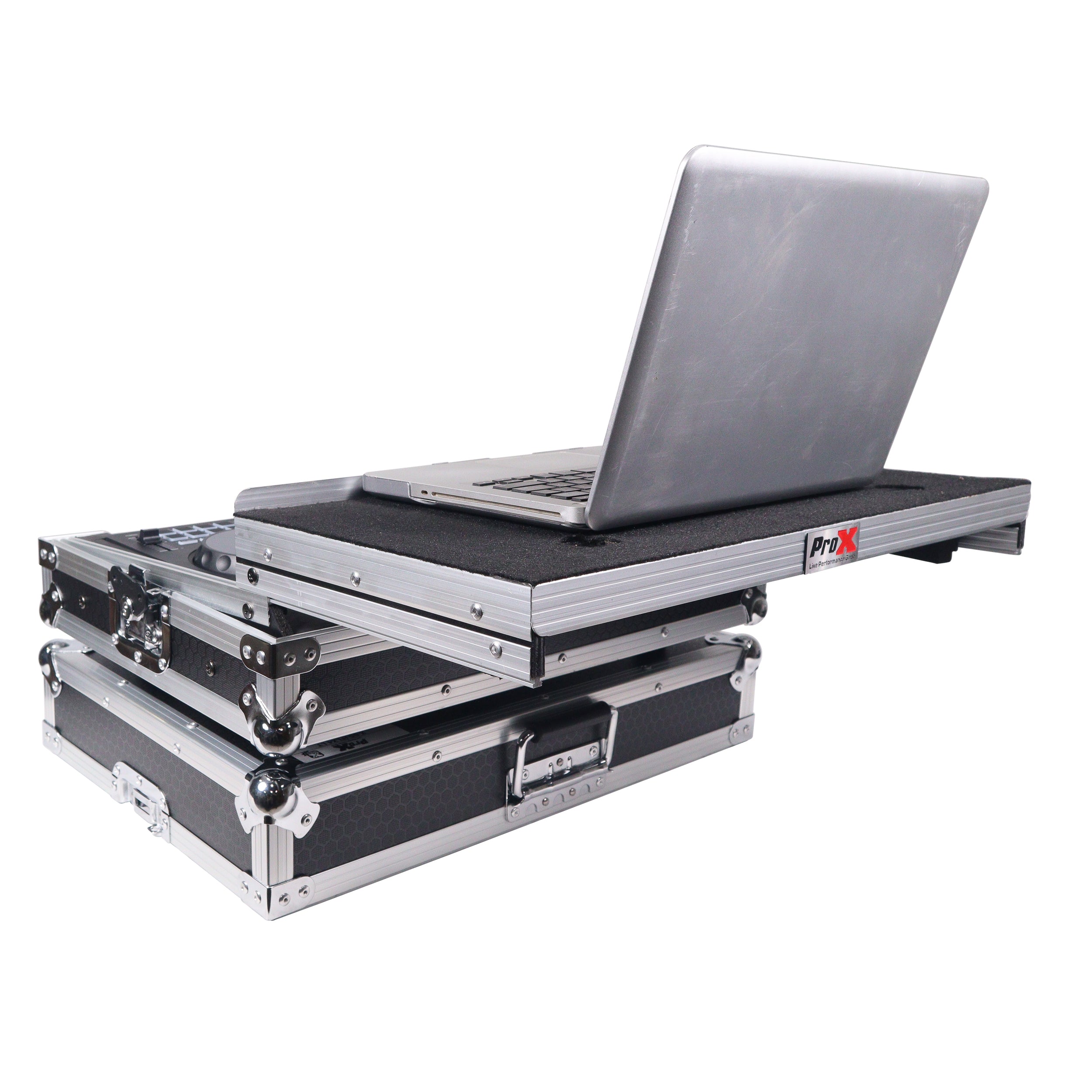 ProX ATA Flight Road Case For Pioneer DDJ-FLX4 DDJ-400 DDJ-SB3 DJ Controller with Laptop Shelf