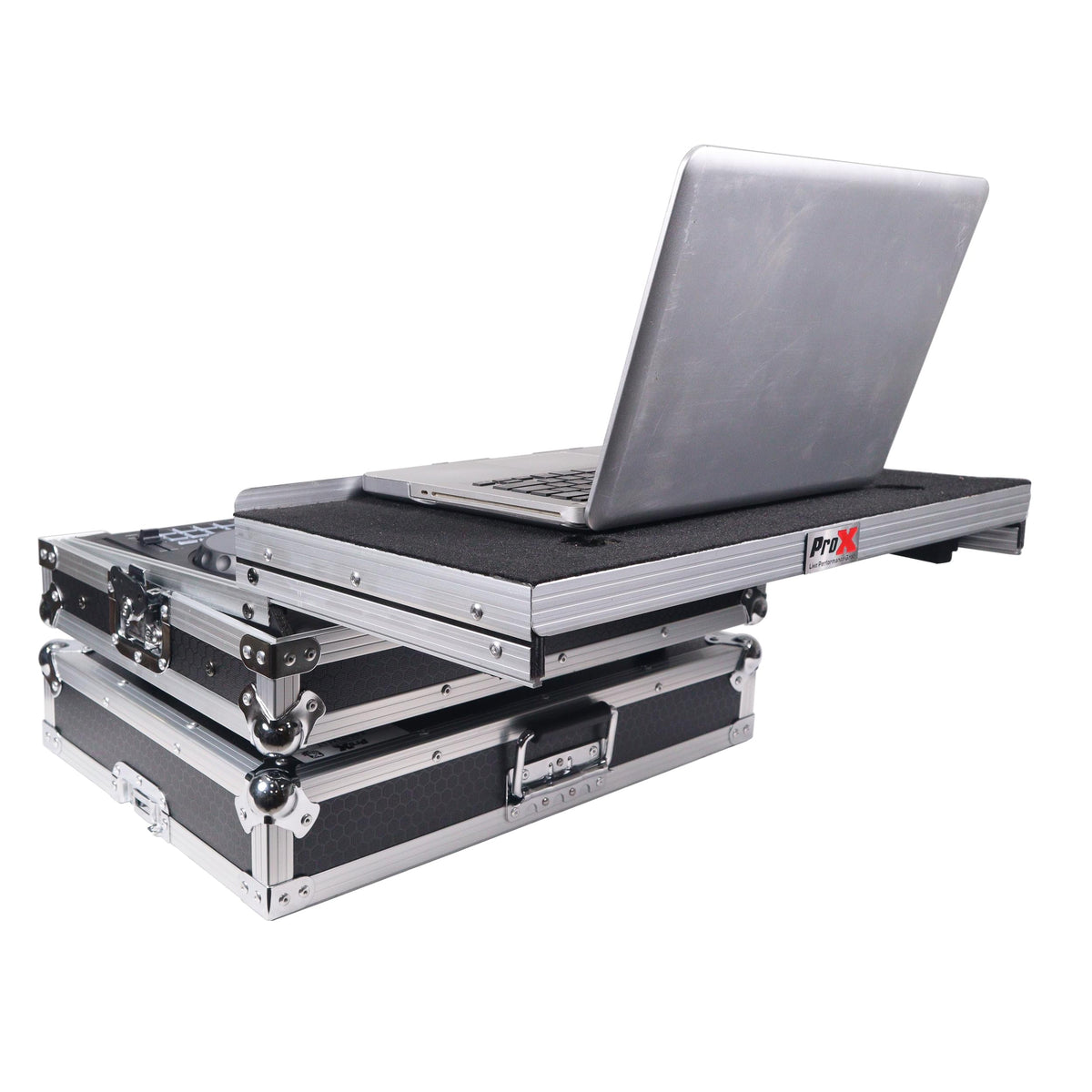 ProX ATA Flight Road Case For Pioneer DDJ-FLX4 DDJ-400 DDJ-SB3 DJ Controller with Laptop Shelf.