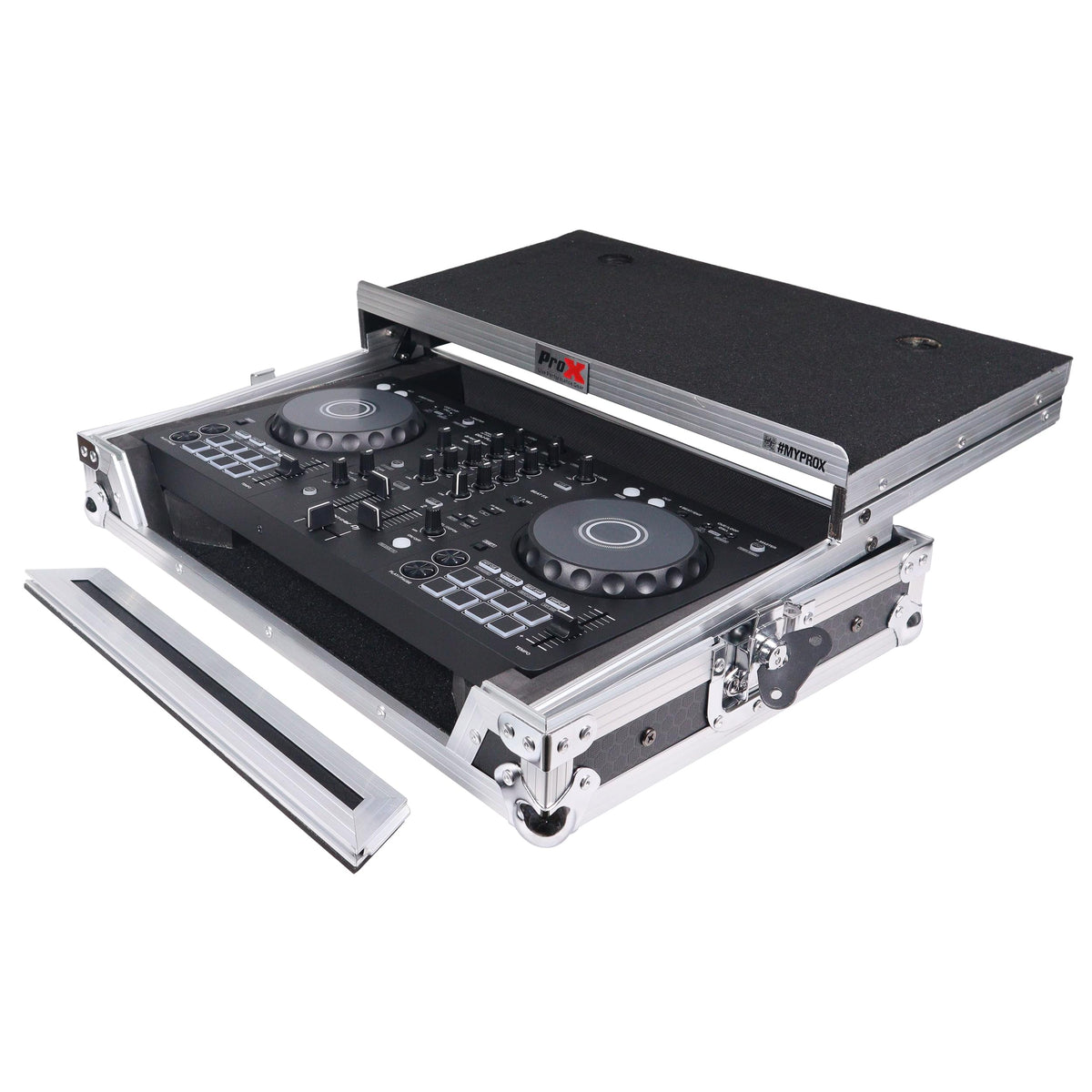 ProX ATA Flight Road Case For Pioneer DDJ-FLX4 DDJ-400 DDJ-SB3 DJ Controller with Laptop Shelf.