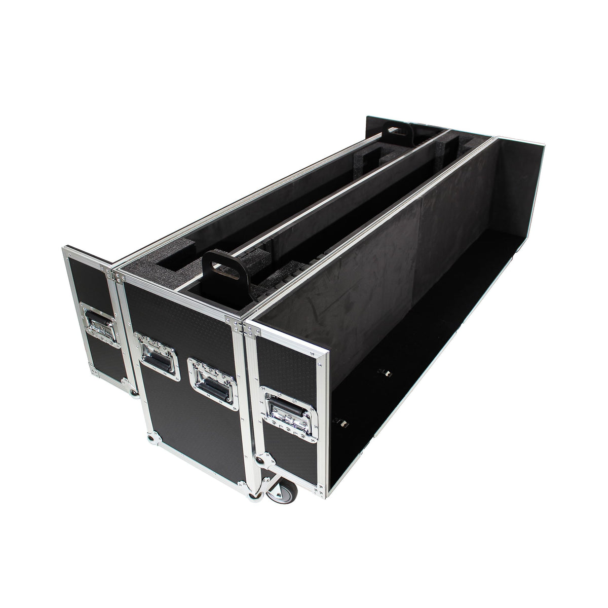 ProX Universal Case For Flat Panel Monitor LED-LCD-Plasma TV Dual 70" to 85" Adjustable Flight Case W-4" Casters.
