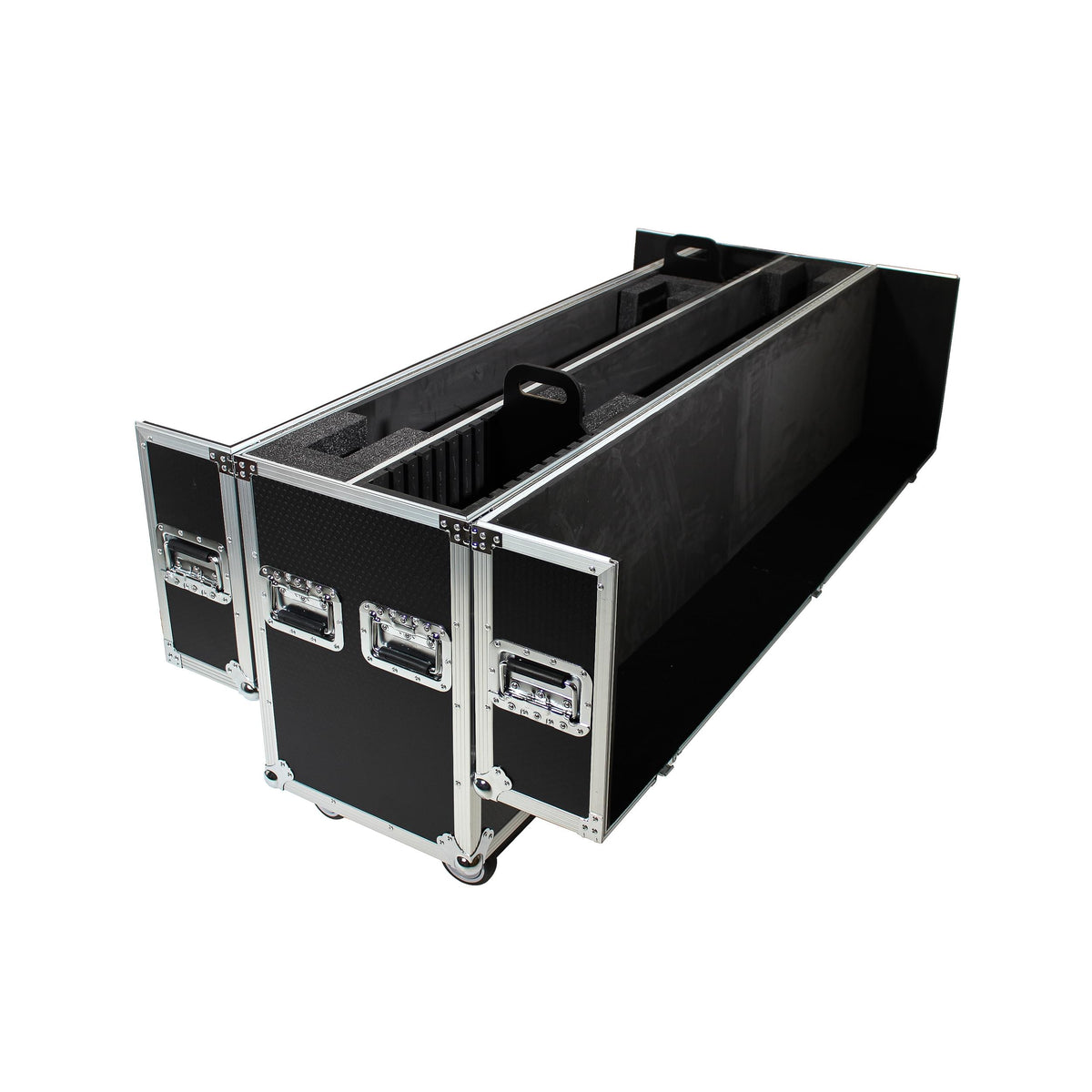ProX Universal Case For Flat Panel Monitor LED-LCD-Plasma TV Dual 70" to 85" Adjustable Flight Case W-4" Casters.