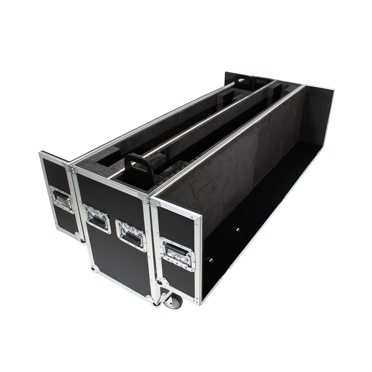 ProX Universal Case For Flat Panel Monitor LED LCD TV Dual 70" to 90" Adjustable Flight Case W-4" Casters.