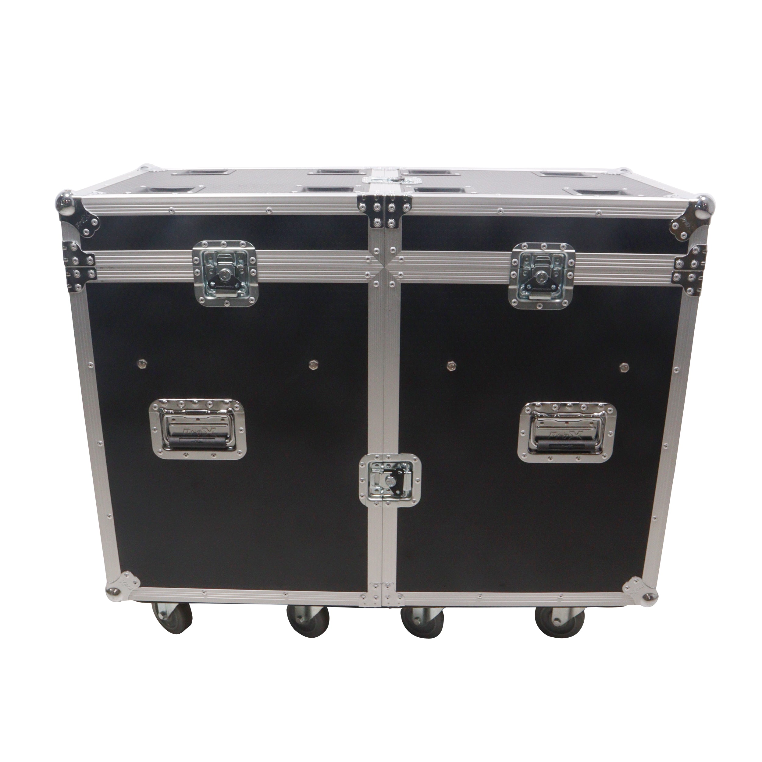 ProX ATA Flight Style Road Case for (2) Moving Head Lighting Fixtures with (6) 4 inch Casters