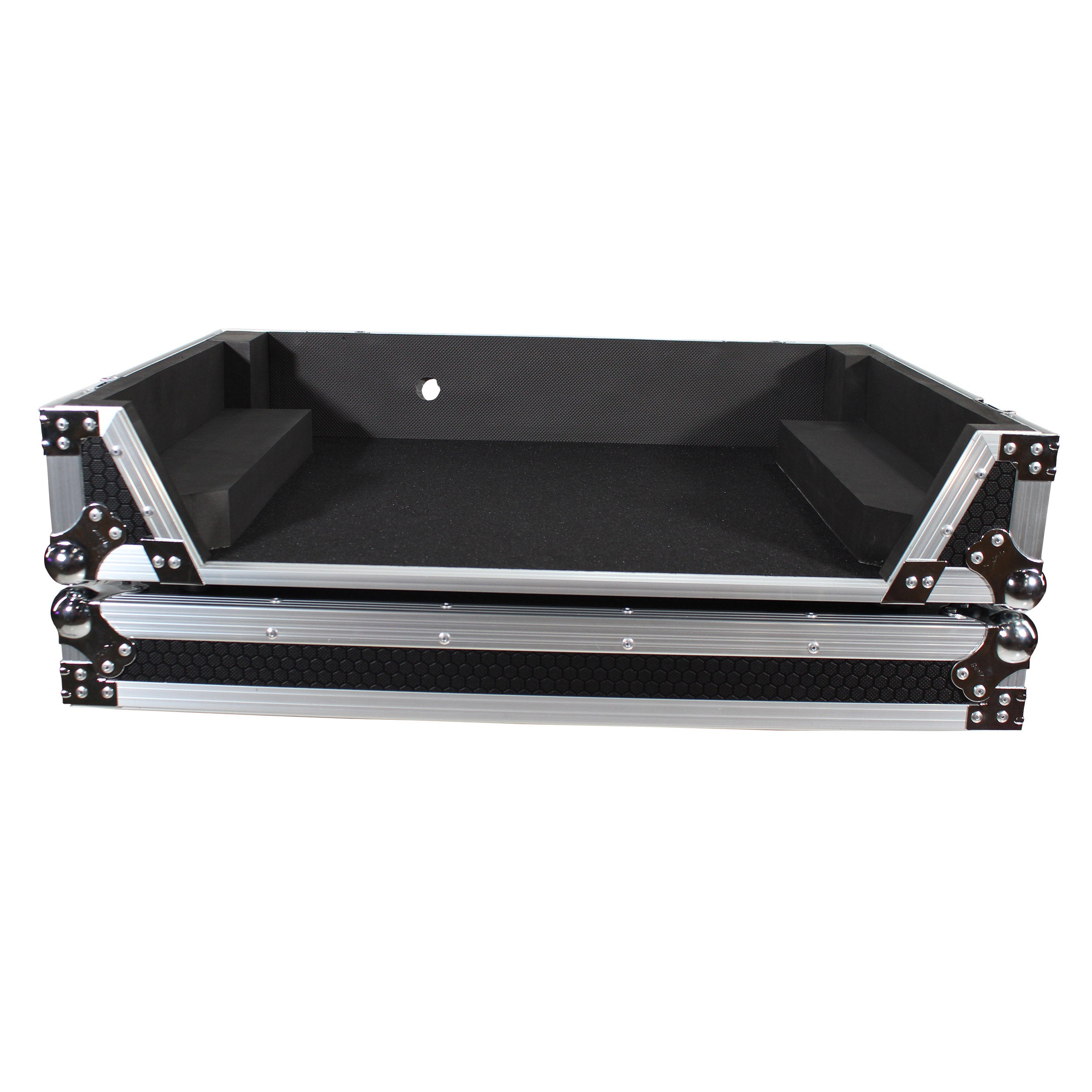 ProX ATA Flight Case For Denon PRIME 4 DJ Controller with 1U Rack Space and Wheels