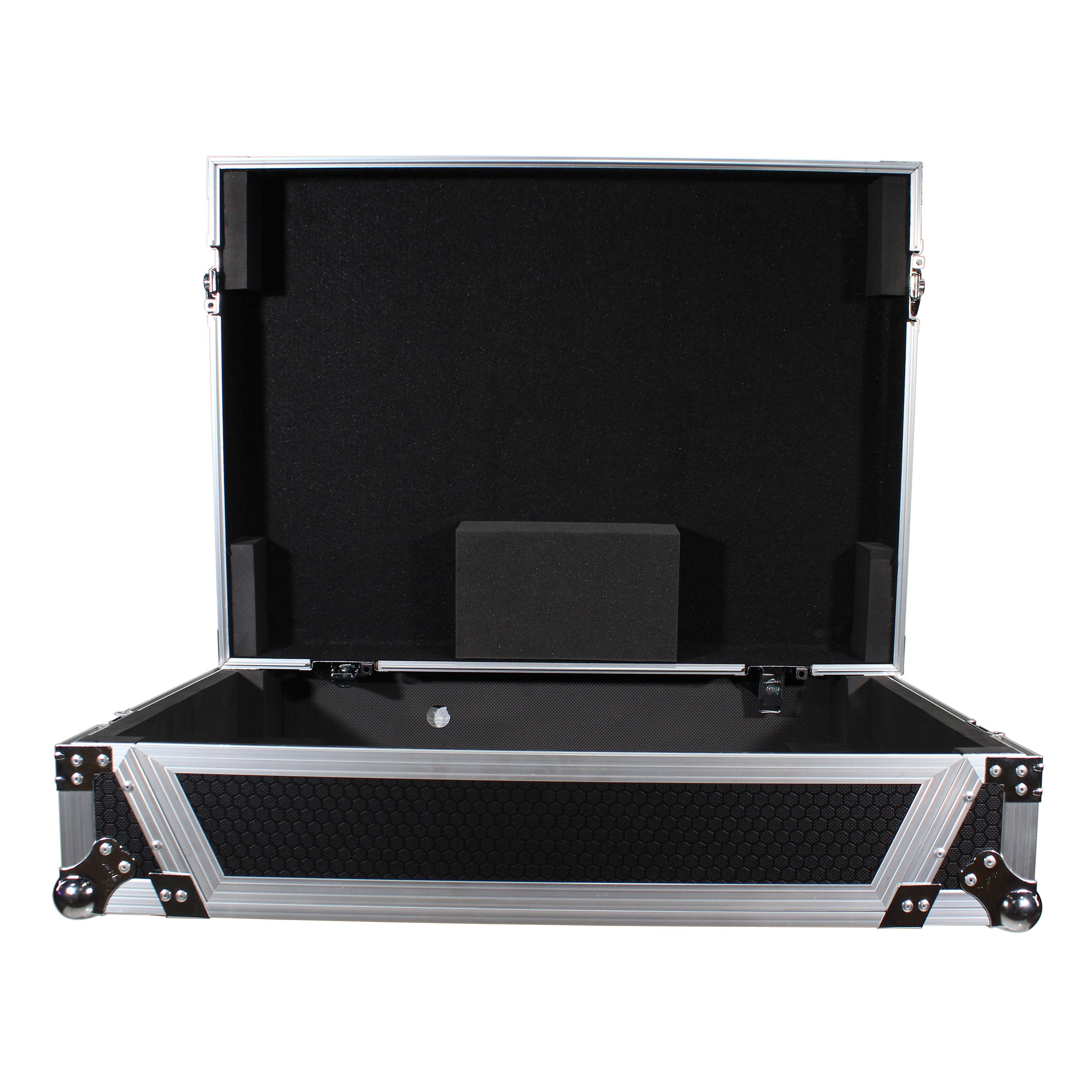 ProX ATA Flight Case For Denon PRIME 4 DJ Controller with 1U Rack Space and Wheels