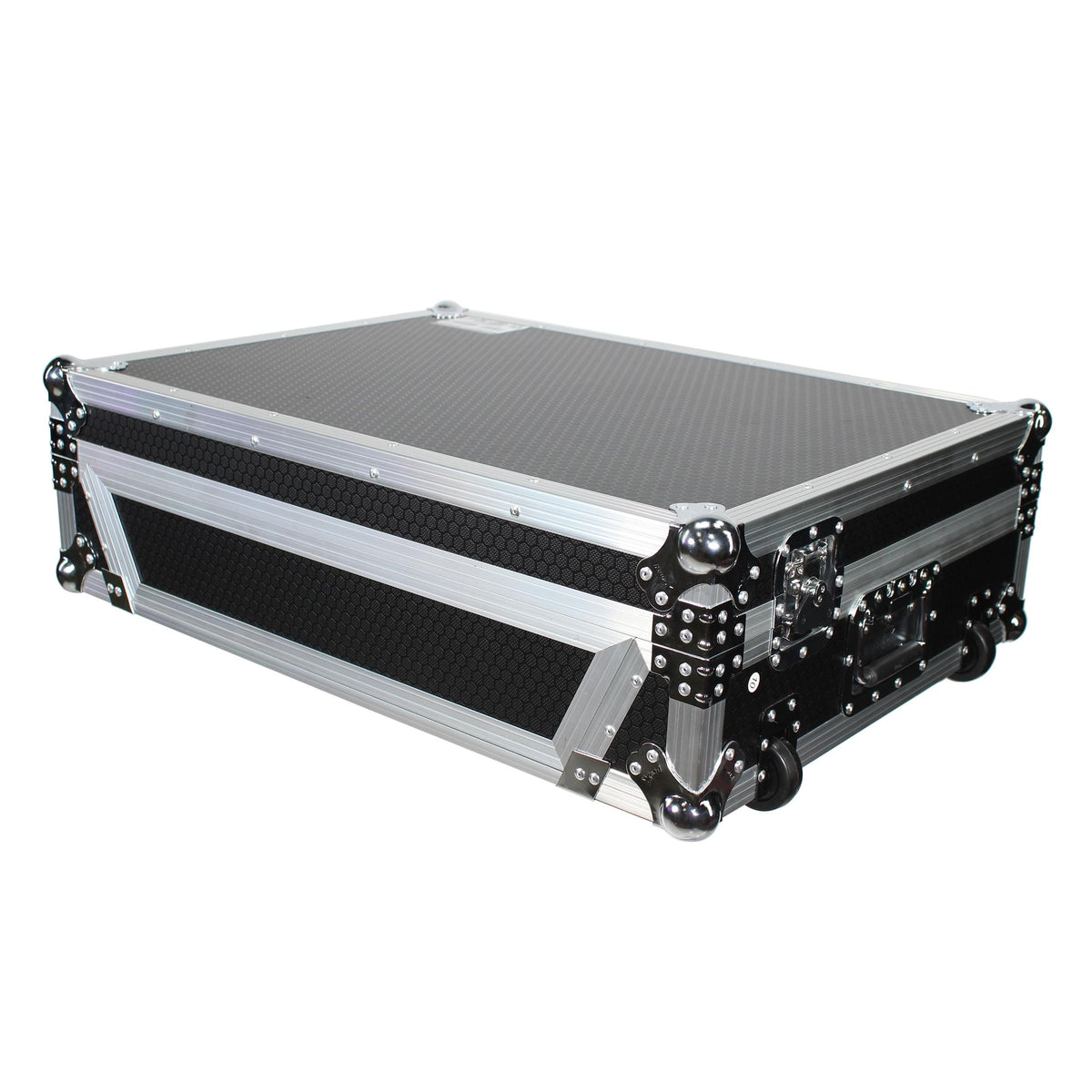 ProX ATA Flight Case For Denon PRIME 4 DJ Controller with 1U Rack Space and Wheels