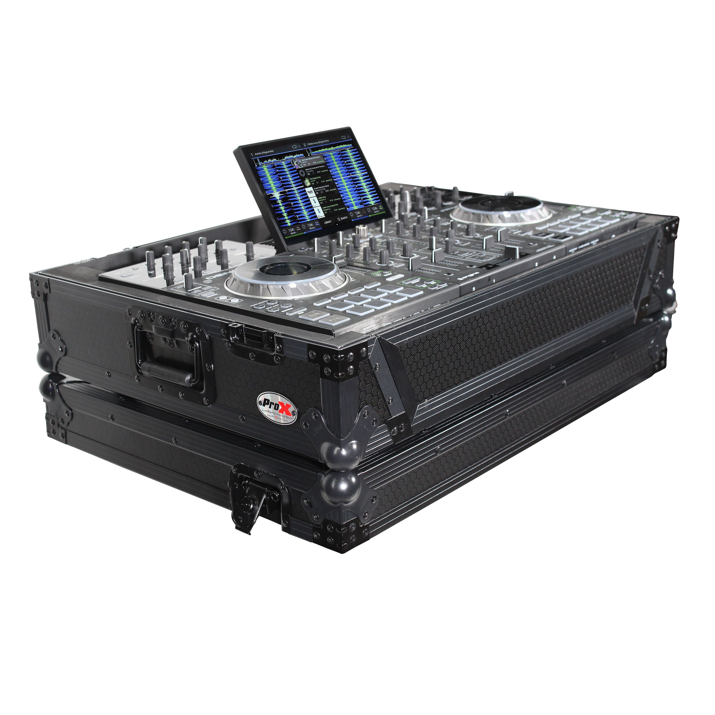 ProX ATA Flight Case For Pioneer PRIME 4 MK2 DJ Controller with 1U Rack Space and Wheels