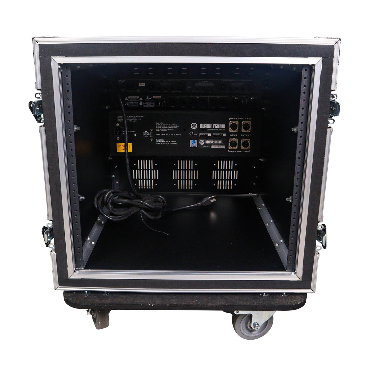 ProX ATA Style 10U Space Shockproof Amp Rack Mount Case 20 inch Depth with Caster Wheels.