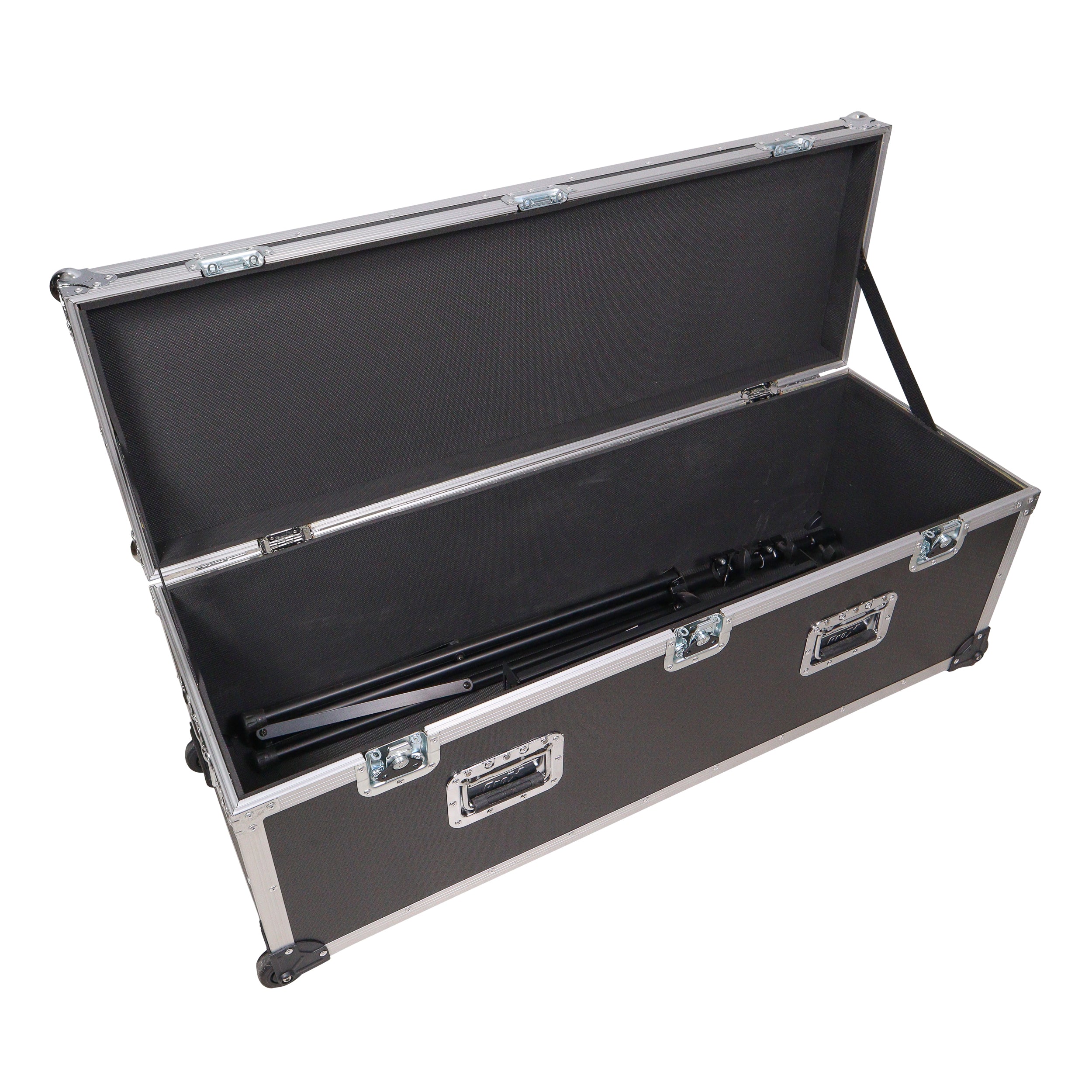 ProX ATA Utility Flight Travel Heavy-Duty Storage Road Case with Low Profile Wheels – 48x16x16 in. Exterior