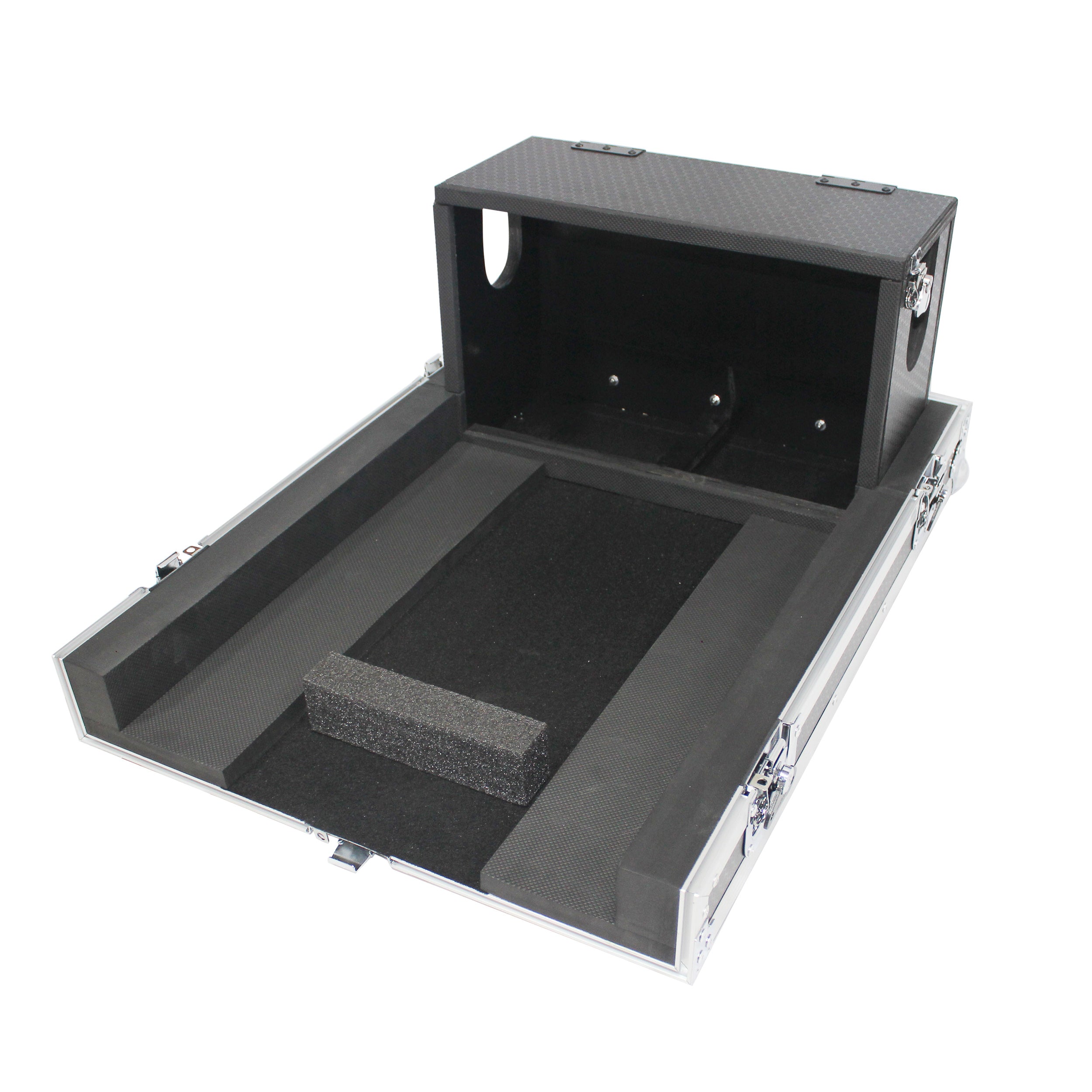 ProX ATA Digital Audio Mixer Flight Case for Yamaha QL1 Mixer CaseConsole with Doghouse compartment and Caster wheels