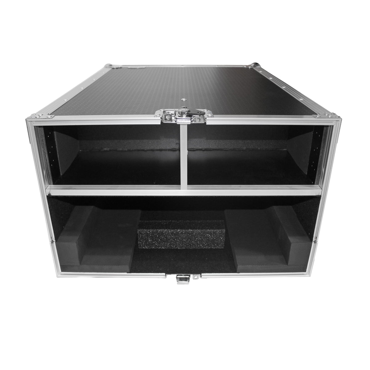 ProX ATA Digital Audio Mixer Flight Case for Yamaha QL1 Mixer CaseConsole with Doghouse compartment and Caster wheels.