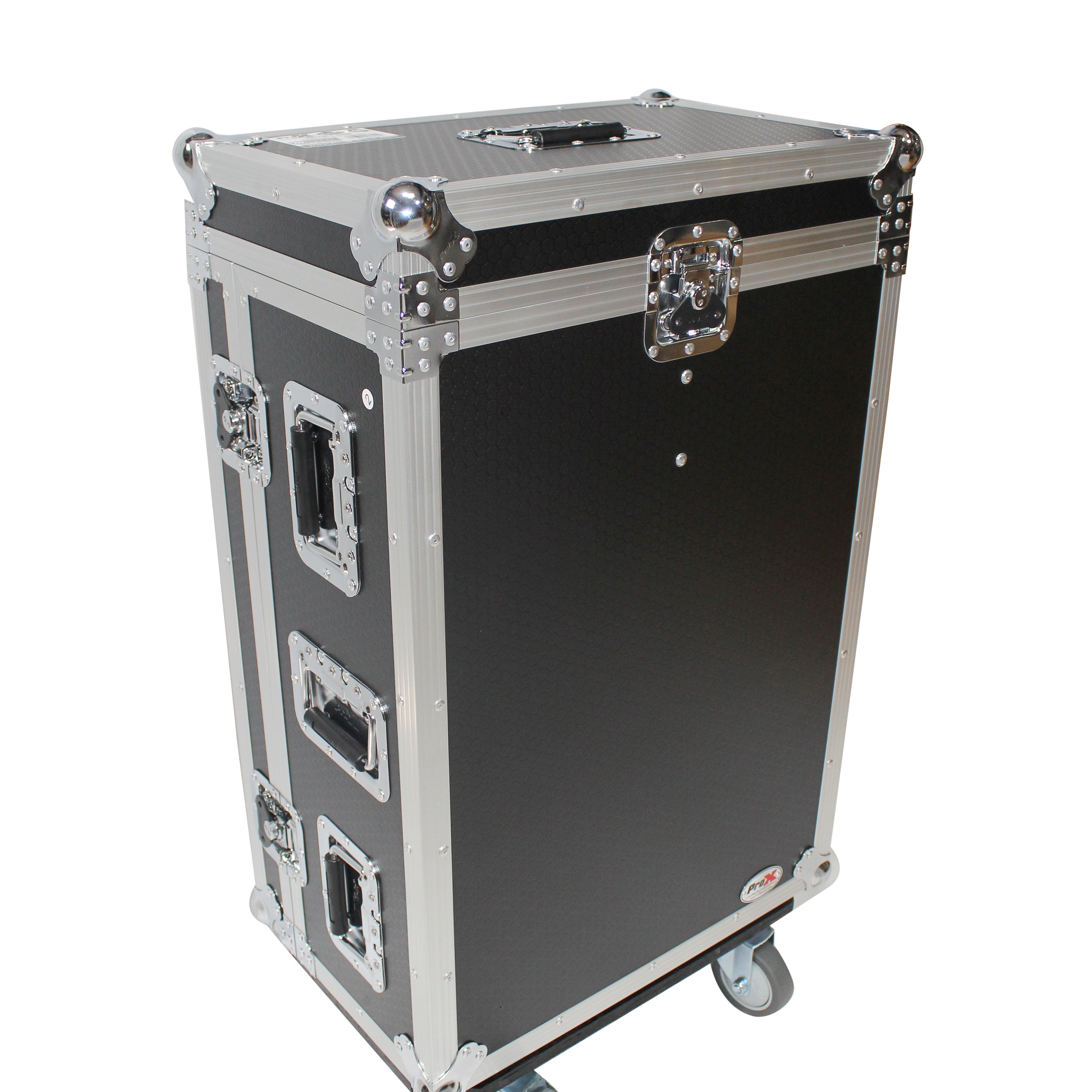 ProX ATA Digital Audio Mixer Flight Case for Yamaha QL1 Mixer CaseConsole with Doghouse compartment and Caster wheels