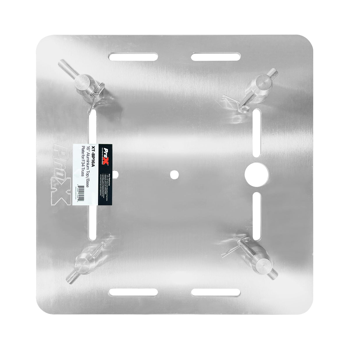 ProX 16" Aluminum 6mm Truss Base Plate for F34 F32 F31 Conical Square Truss with Connectors.