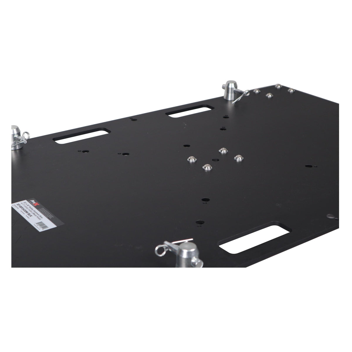 ProX 24 x 30 inch Rolling Base Plate for Rapid Grid Modular Truss System with locking casters - Black Finish.