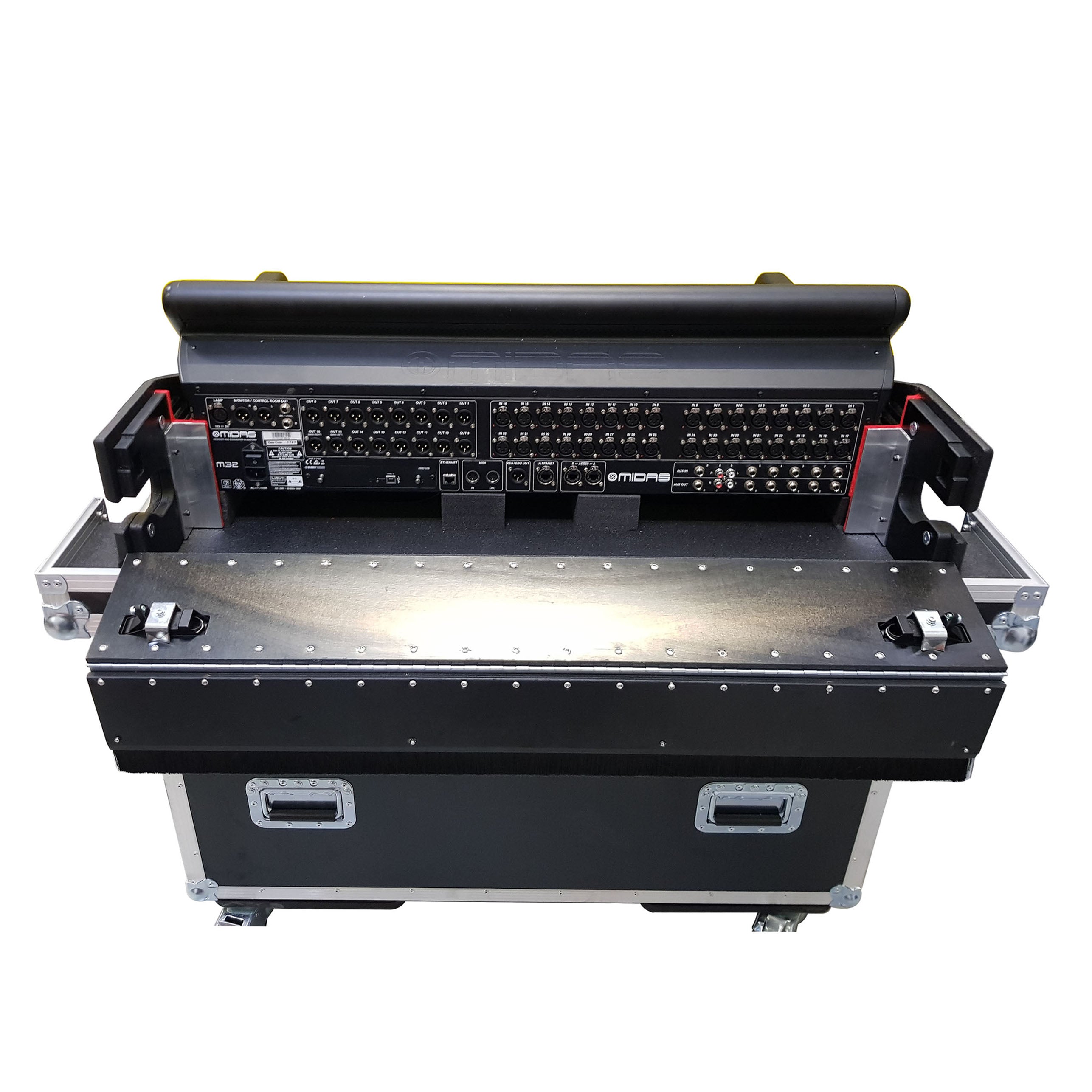 ProX MIDAS M32 Flip-Ready Hydraulic Console Easy Retracting Lifting Case by ZCASE