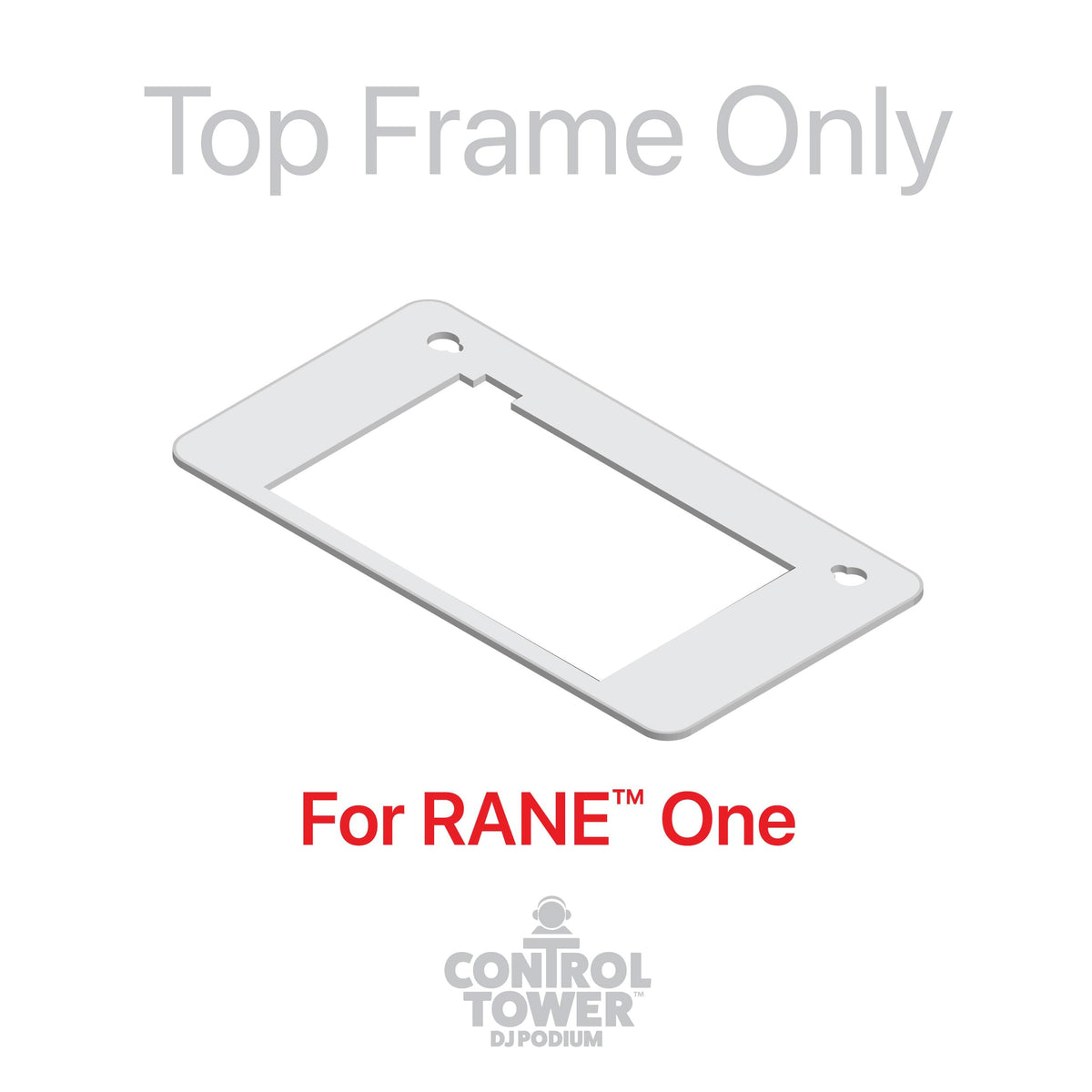 ProX Replacement for Pioneer RANE ONE Top Face Plate for Control Tower DJ Podium White Finish.