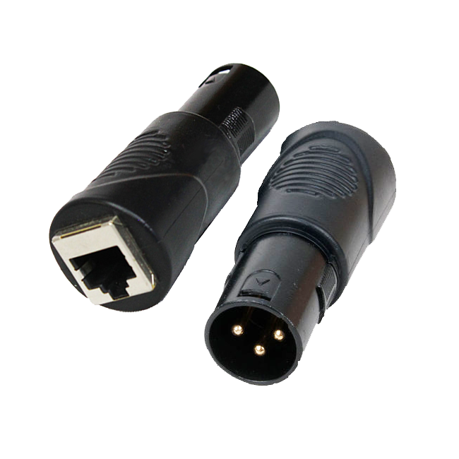 ProX Cat 5/6 RJ45 to 3 Pin Male DMX Connector/Adapter