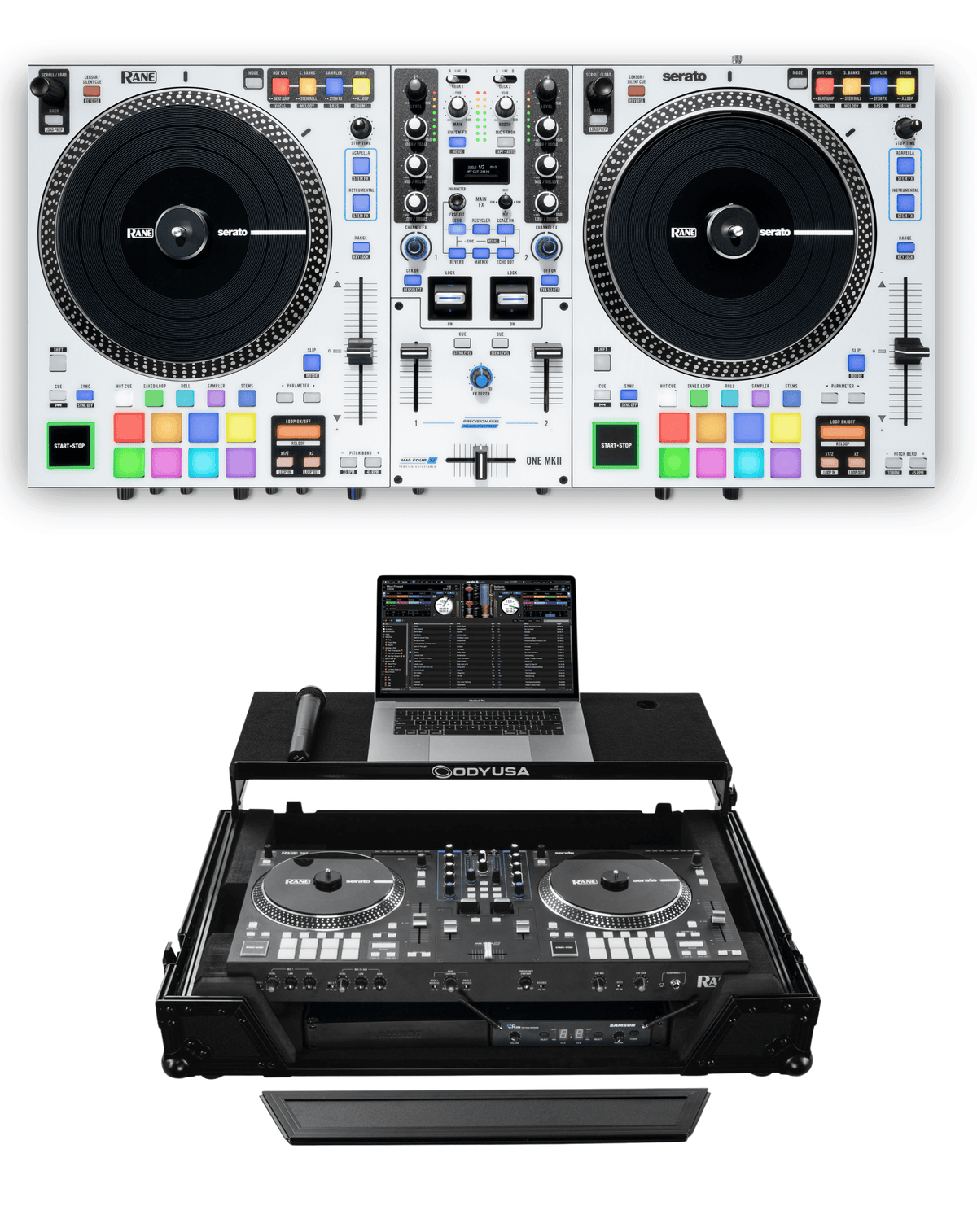 Rane ONE MKII + Odyssey FZGSRANEONEW1BL Case Bundle