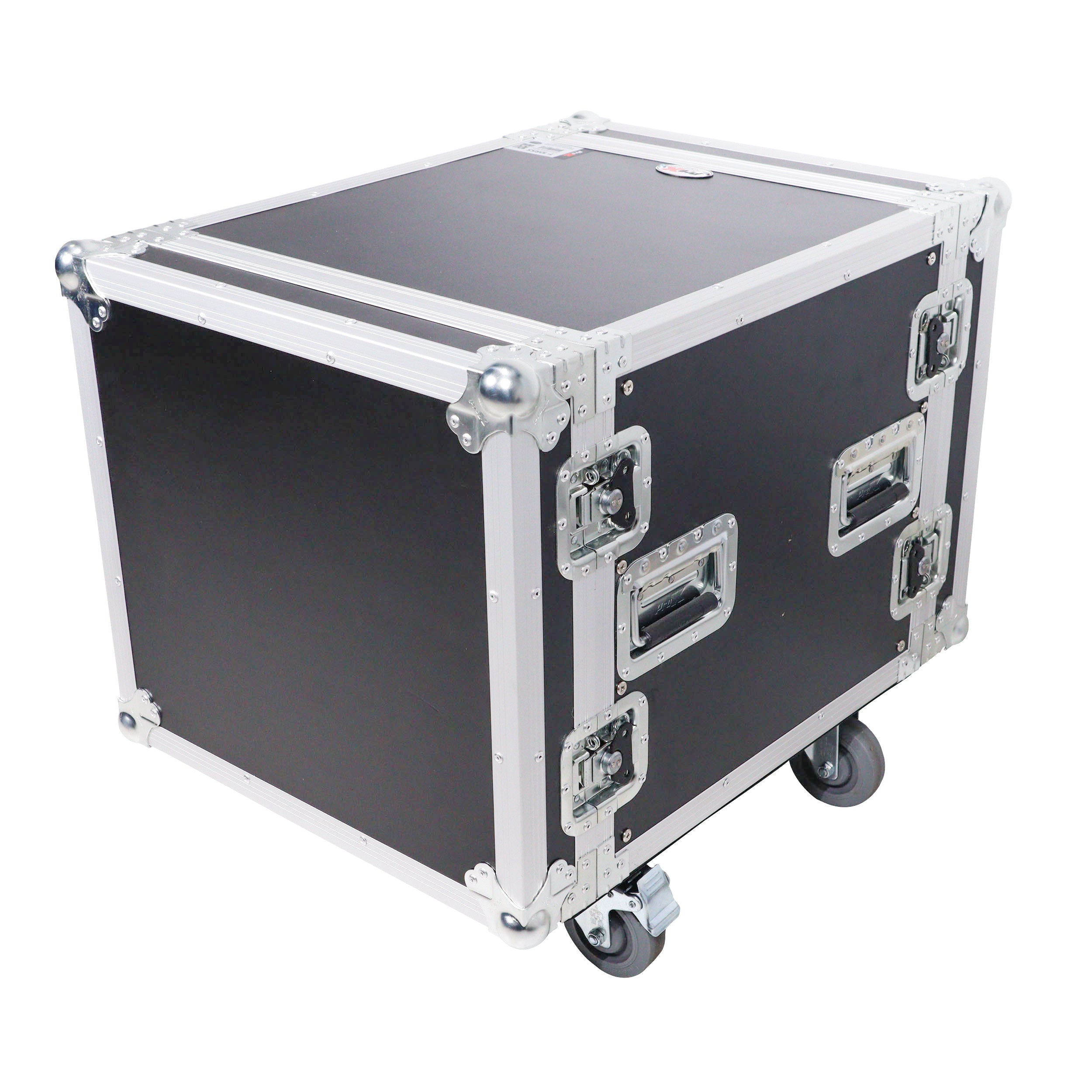 ProX 10U Rack Space ATA Style Flight Case 19 Inch Depth with 4" Casters