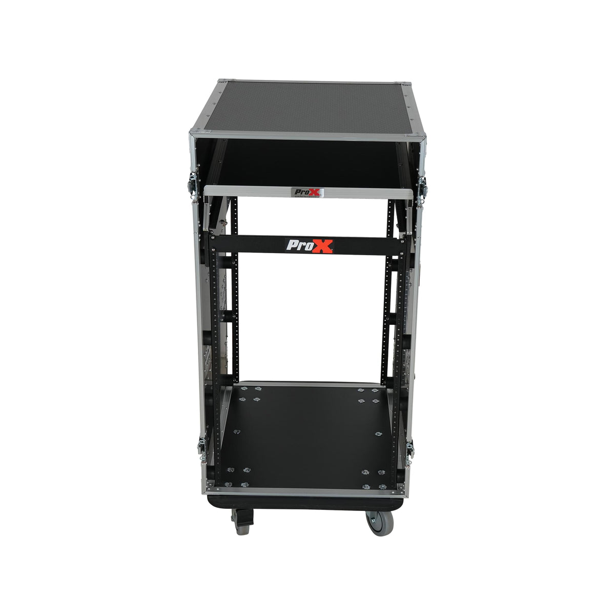 ProX Universal 19 Rack-mount Mixer with 13U Top and 16U Front with 2 Side Work Tables